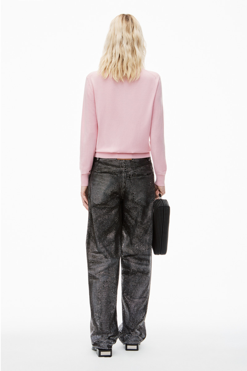 Logo-Embossed Cardigan in Superfine Merino Wool 4