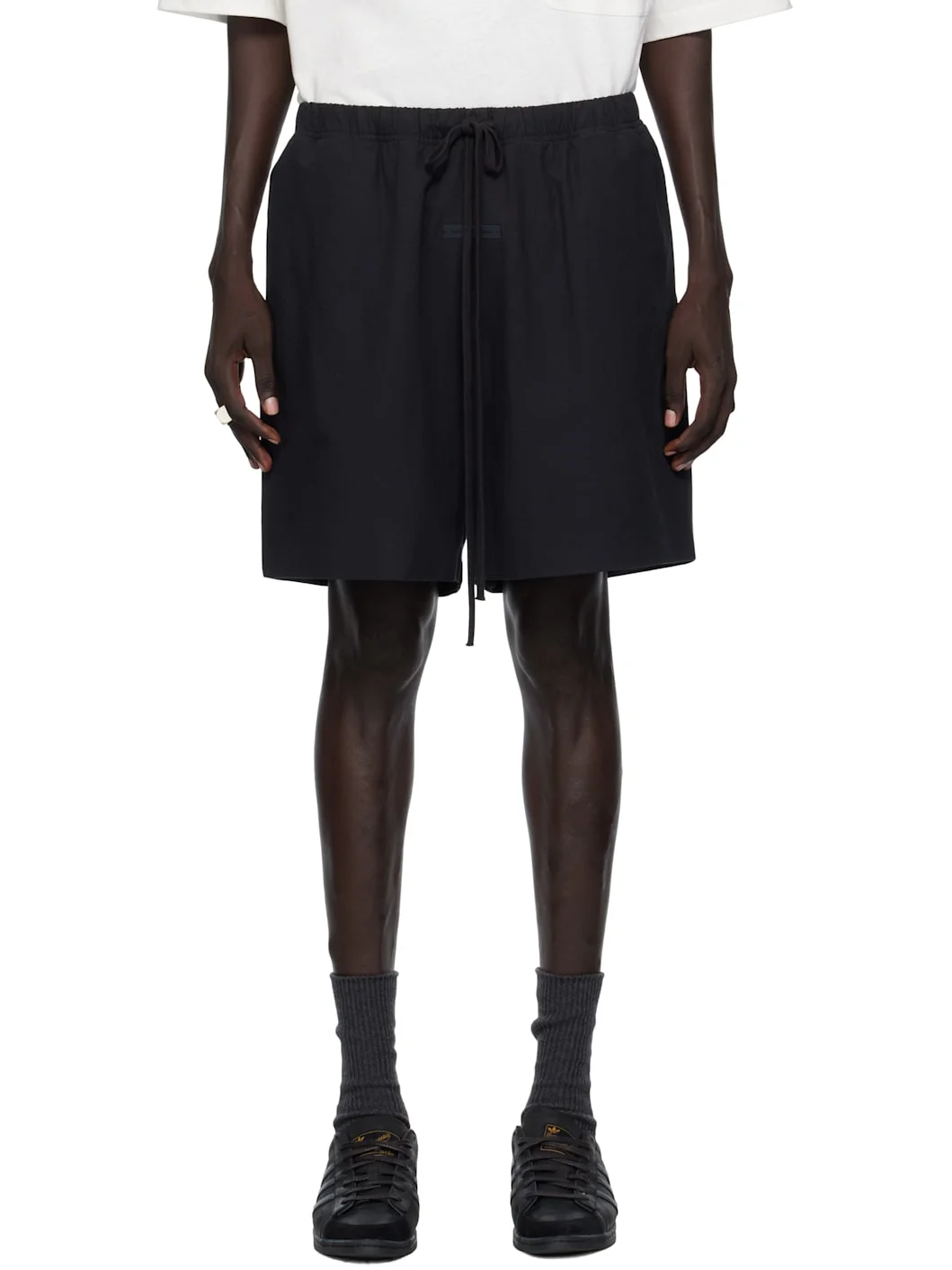 Black Oxford Soccer Shorts - 1