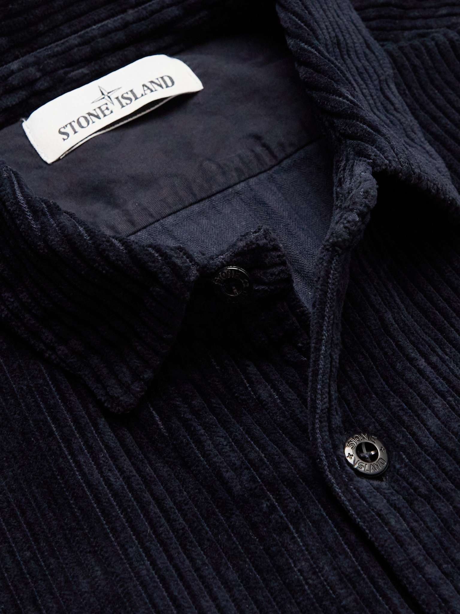 Logo-Embroidered Cotton-Corduroy Overshirt - 5