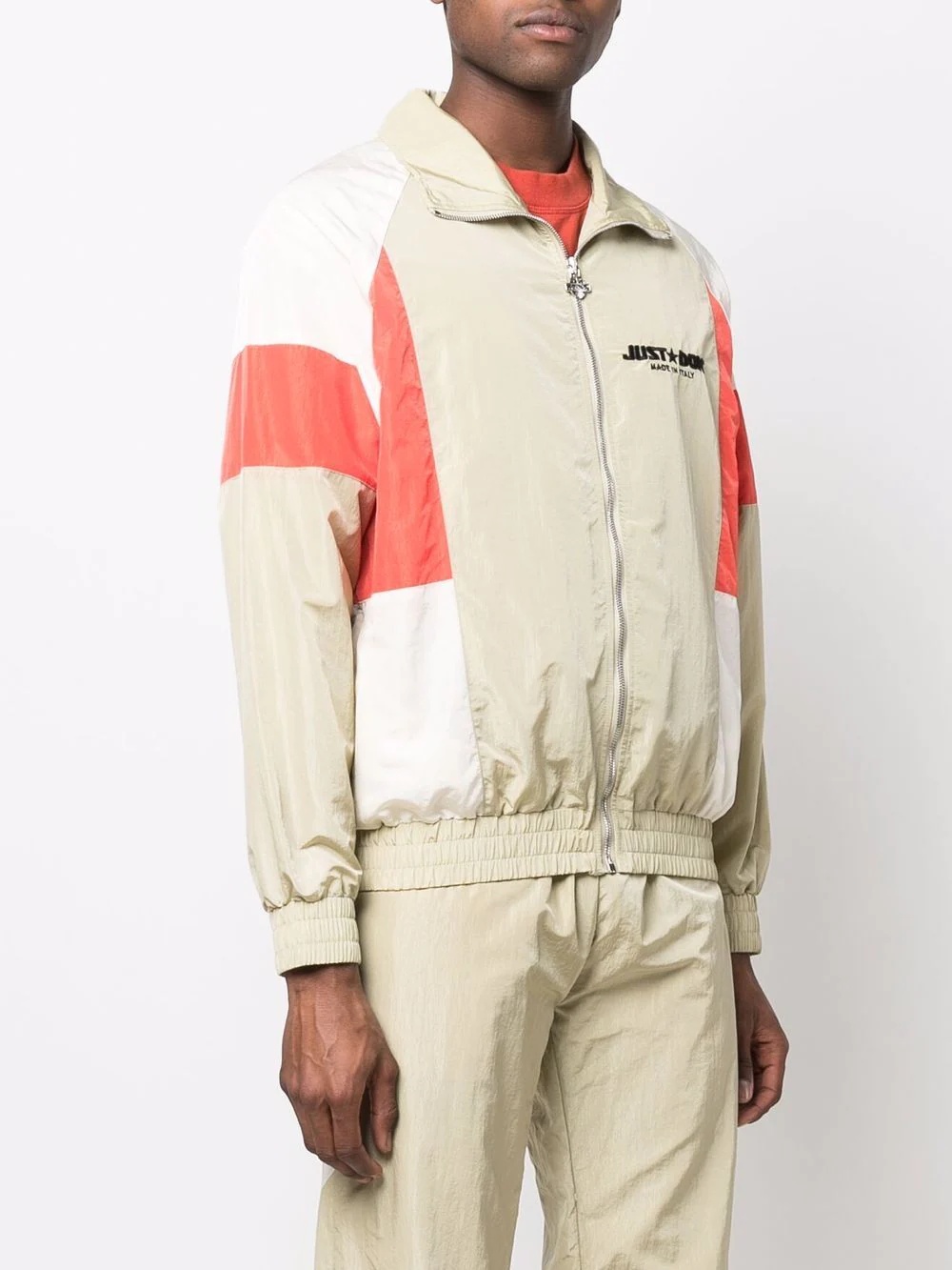 colour-block panelled windbreaker - 3