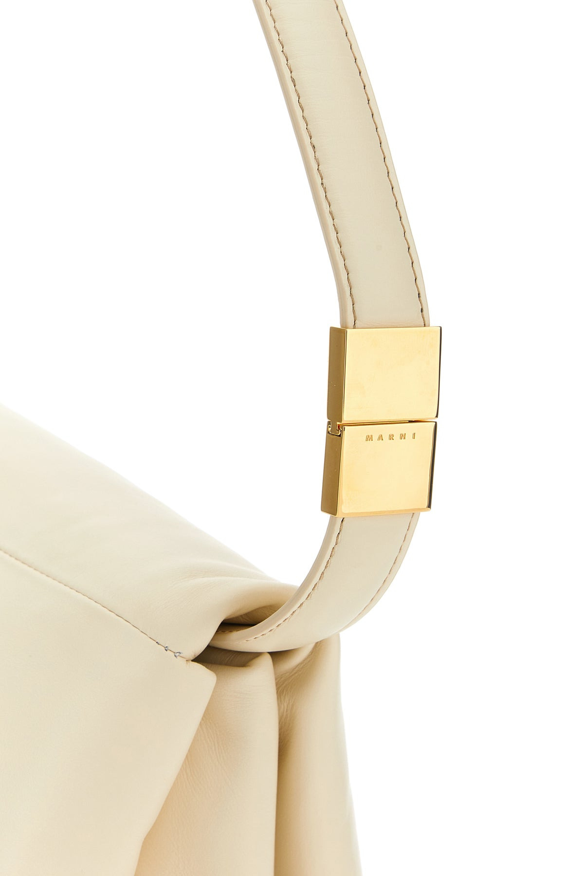 Ivory leather Prisma shoulder bag - 4
