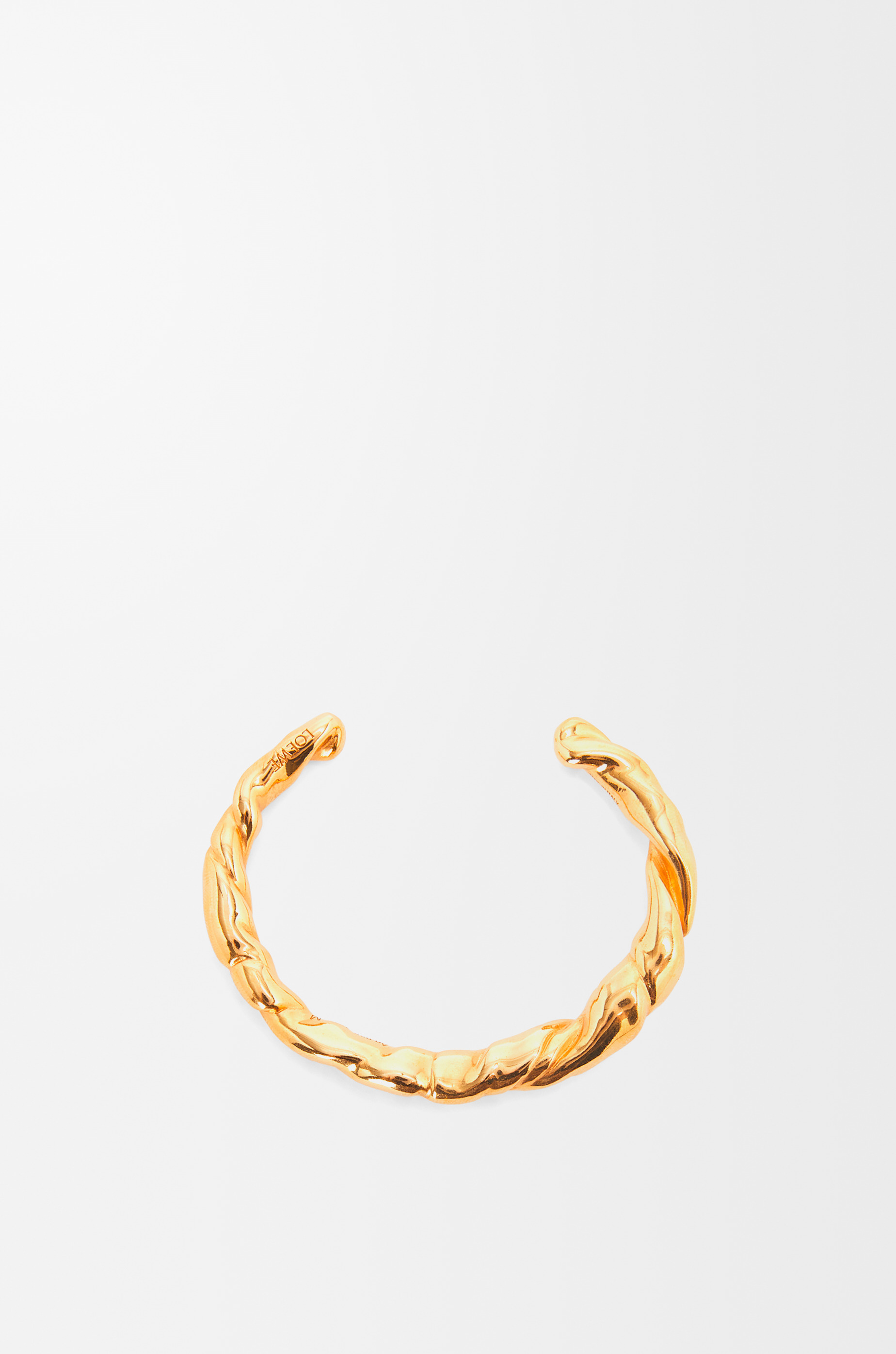 Thin nappa twist cuff in sterling silver - 3
