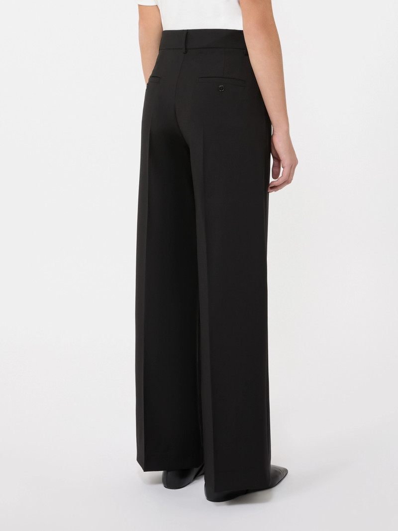 VISIVO Woollen cloth palazzo trousers - BLACK 4