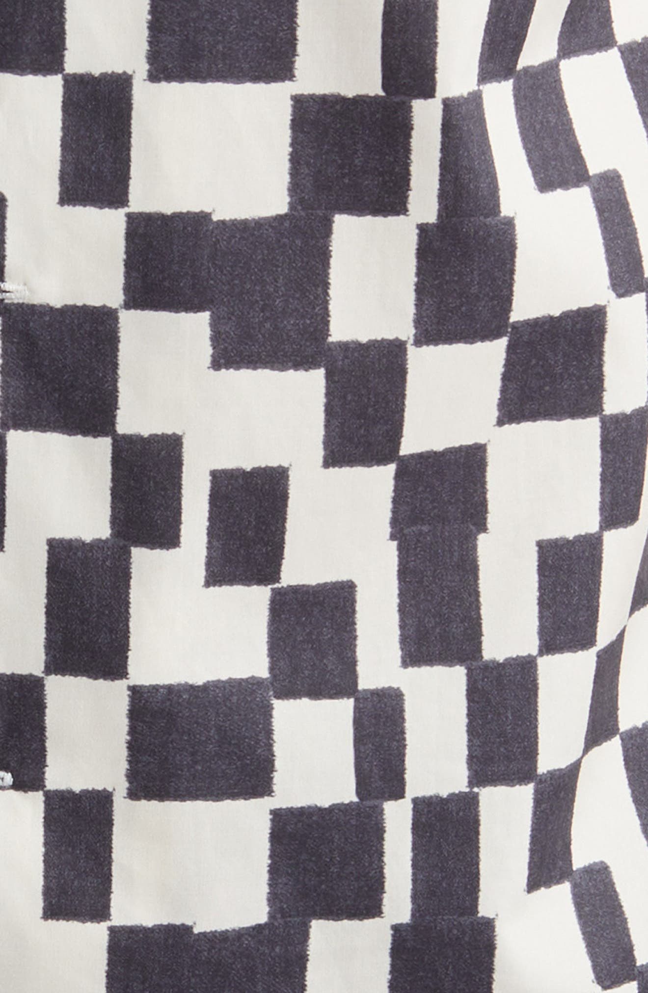 Geometric Print Lyocell & Cotton Camp Shirt - 5
