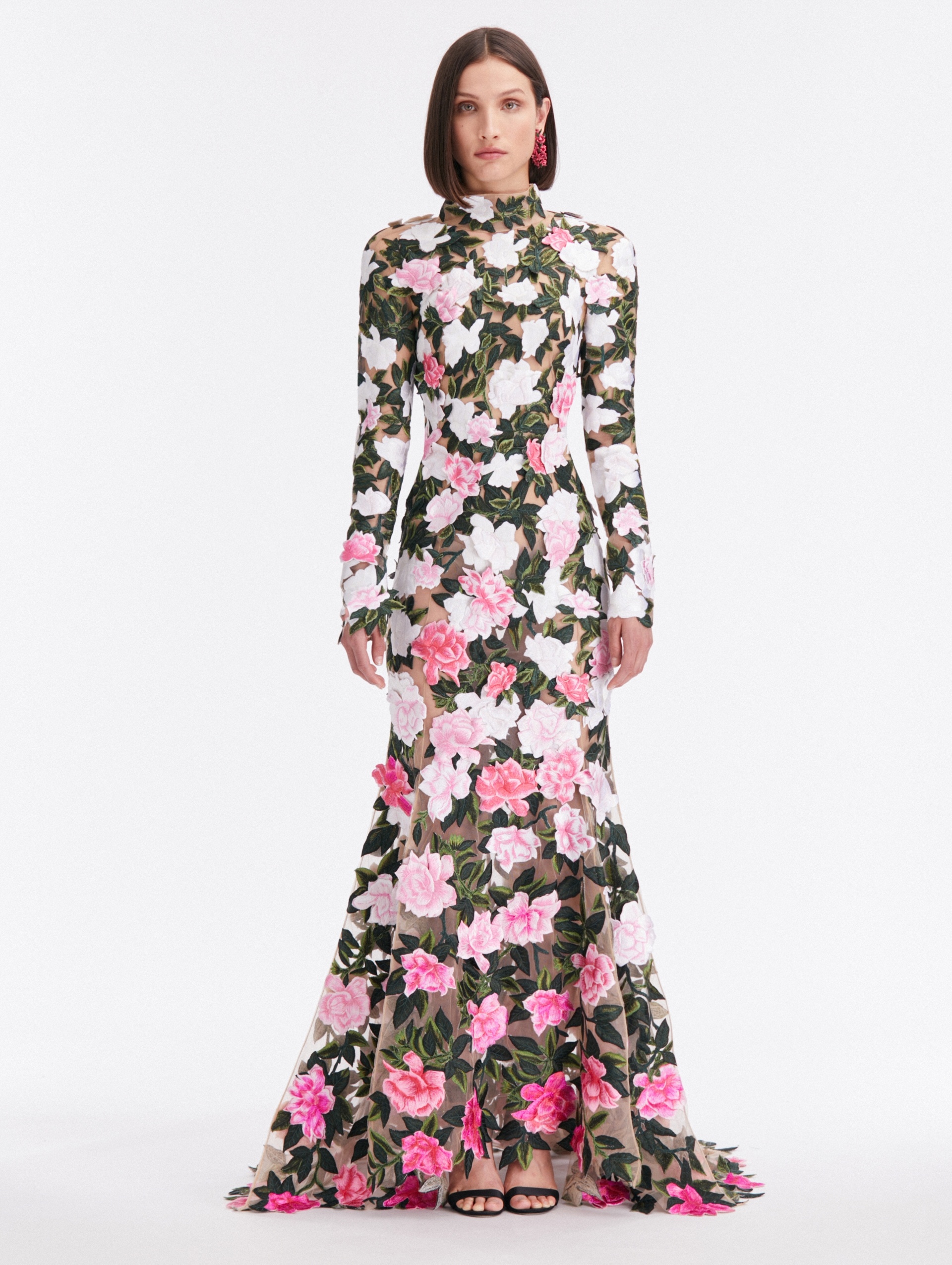 GARDENIA THREADWORK GOWN - 1