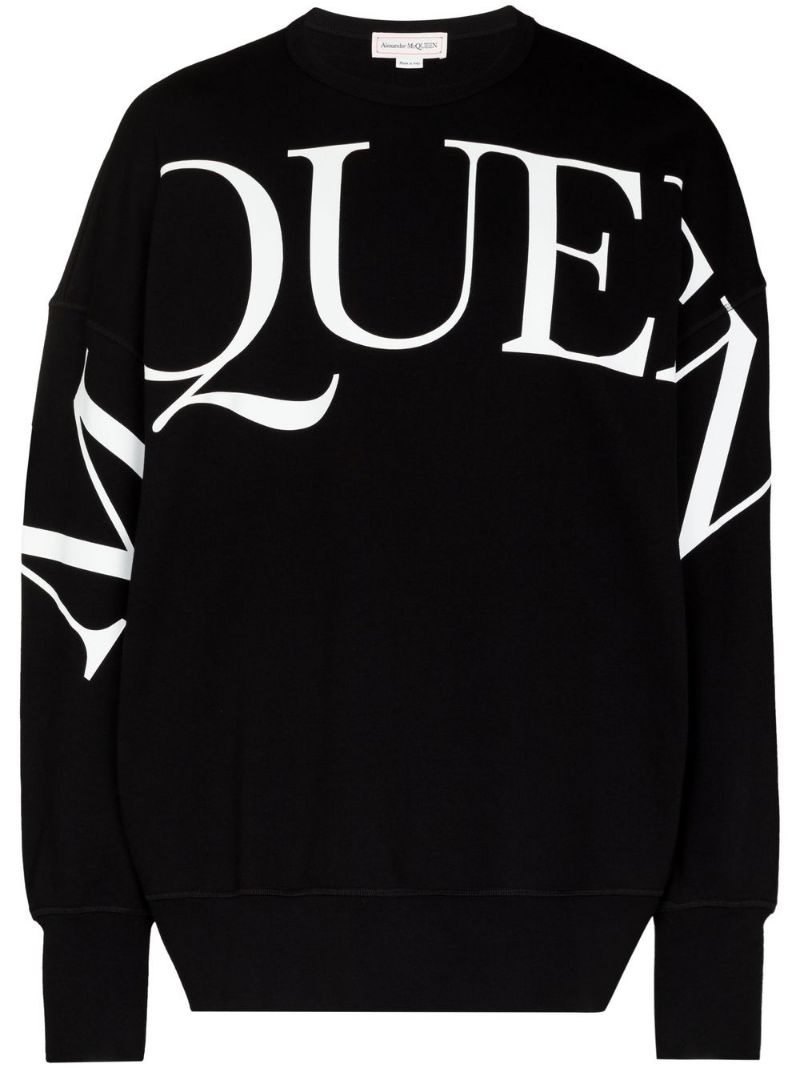 logo-print long-sleeve sweatshirt - 1