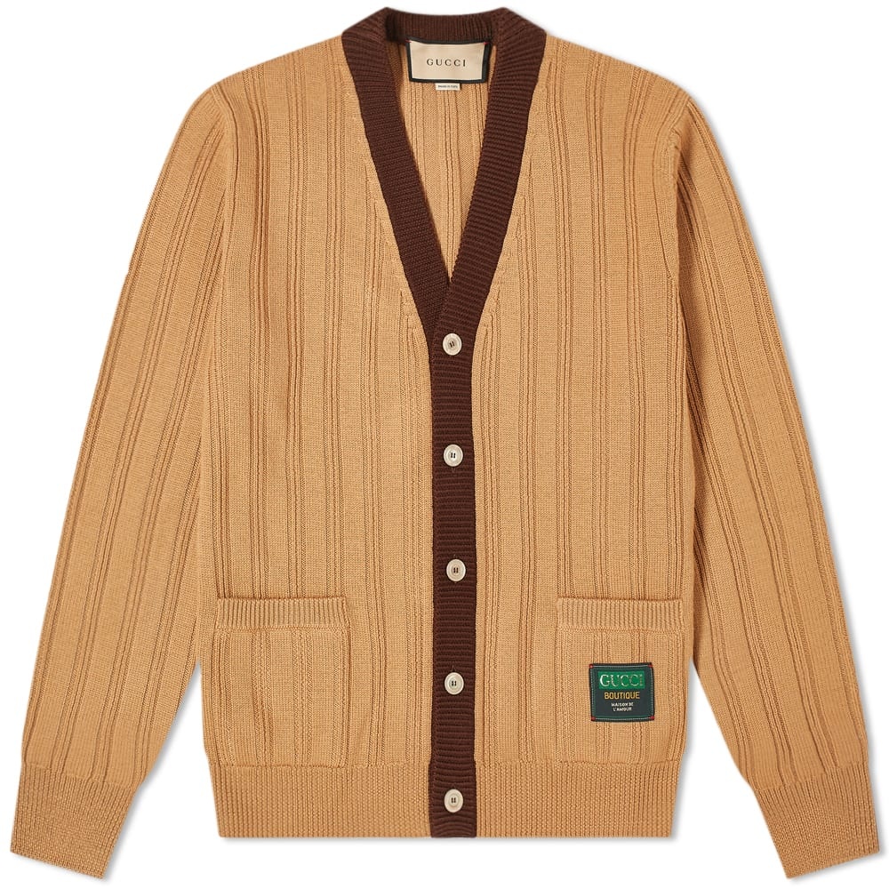 Gucci Patch Logo Cardigan - 1