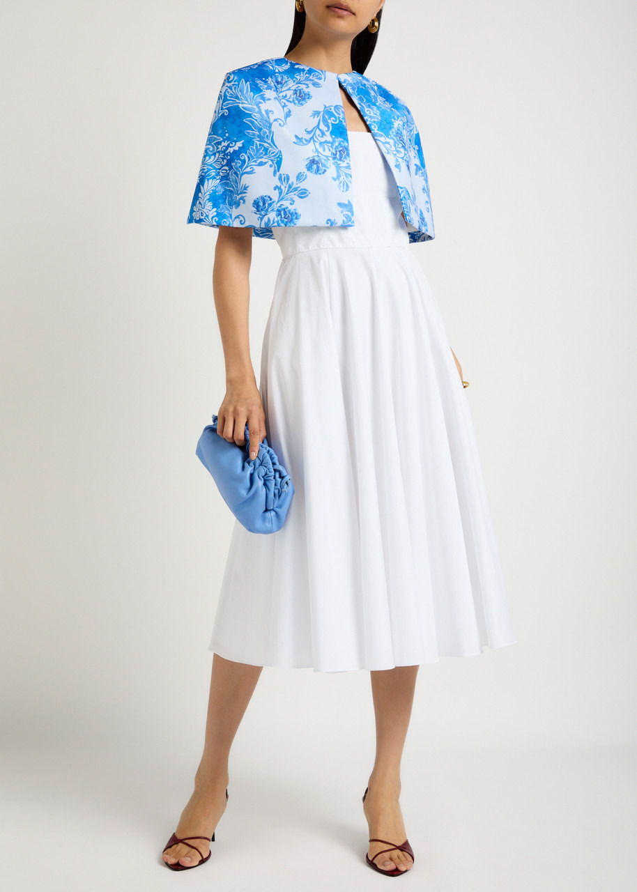 Emilia Wickstead Virginie Floral-print Taffeta Cape - 4