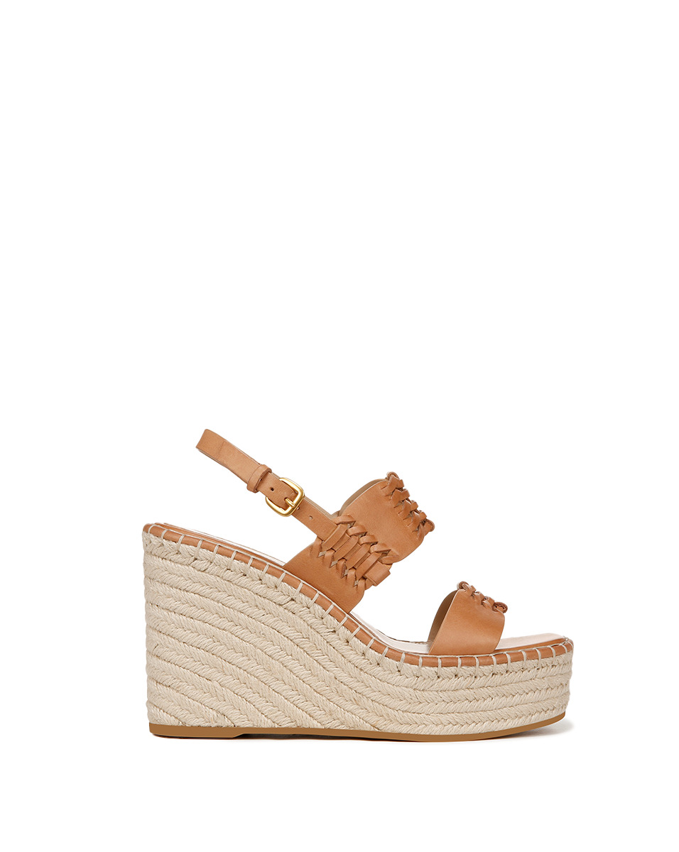 RIYA RAFFIA WEDGE SANDAL - 5
