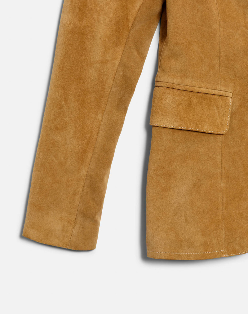 Classic Suede Blazer - Tobacco 7