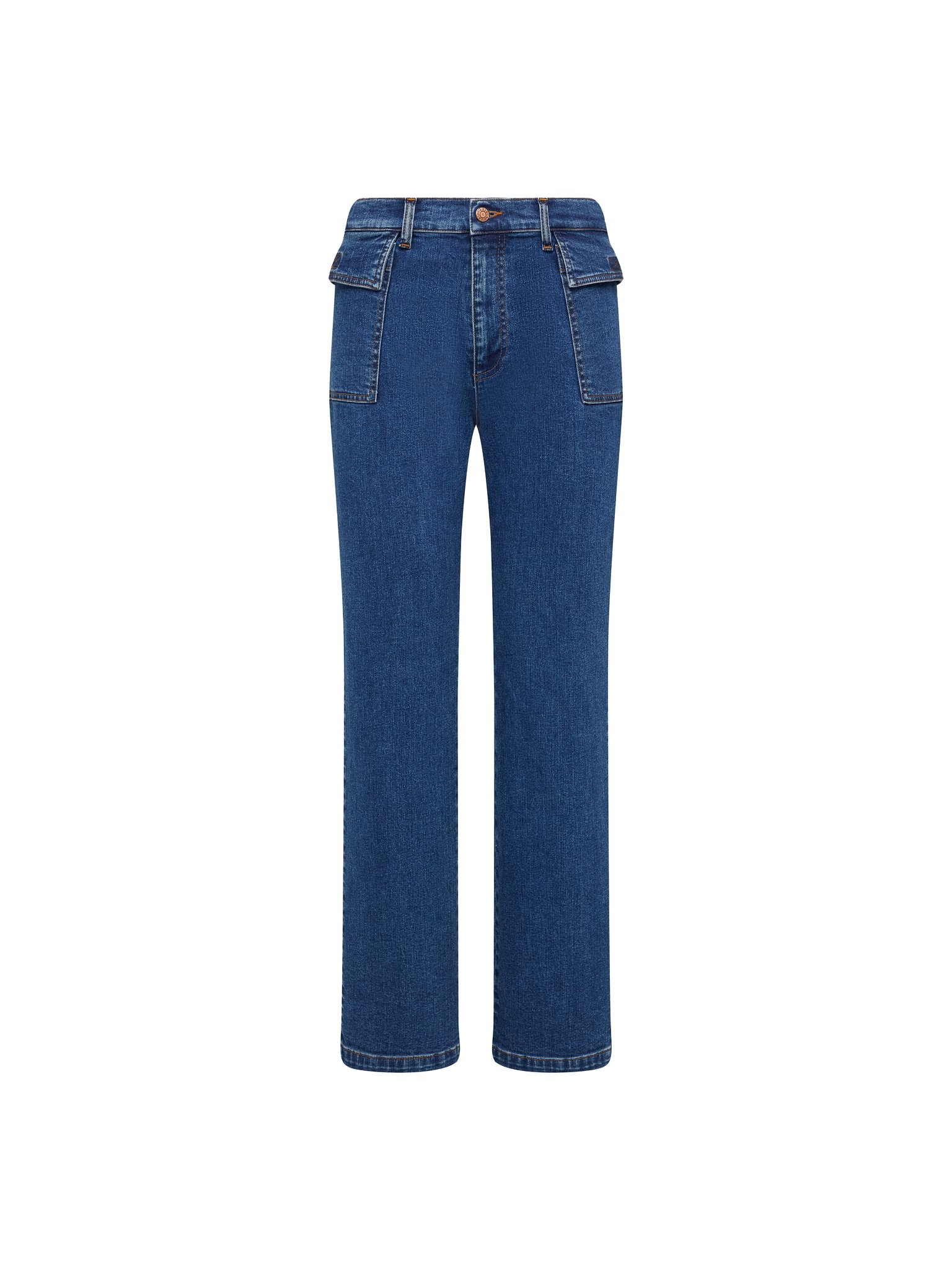 FLARED DENIM PANTS - 1