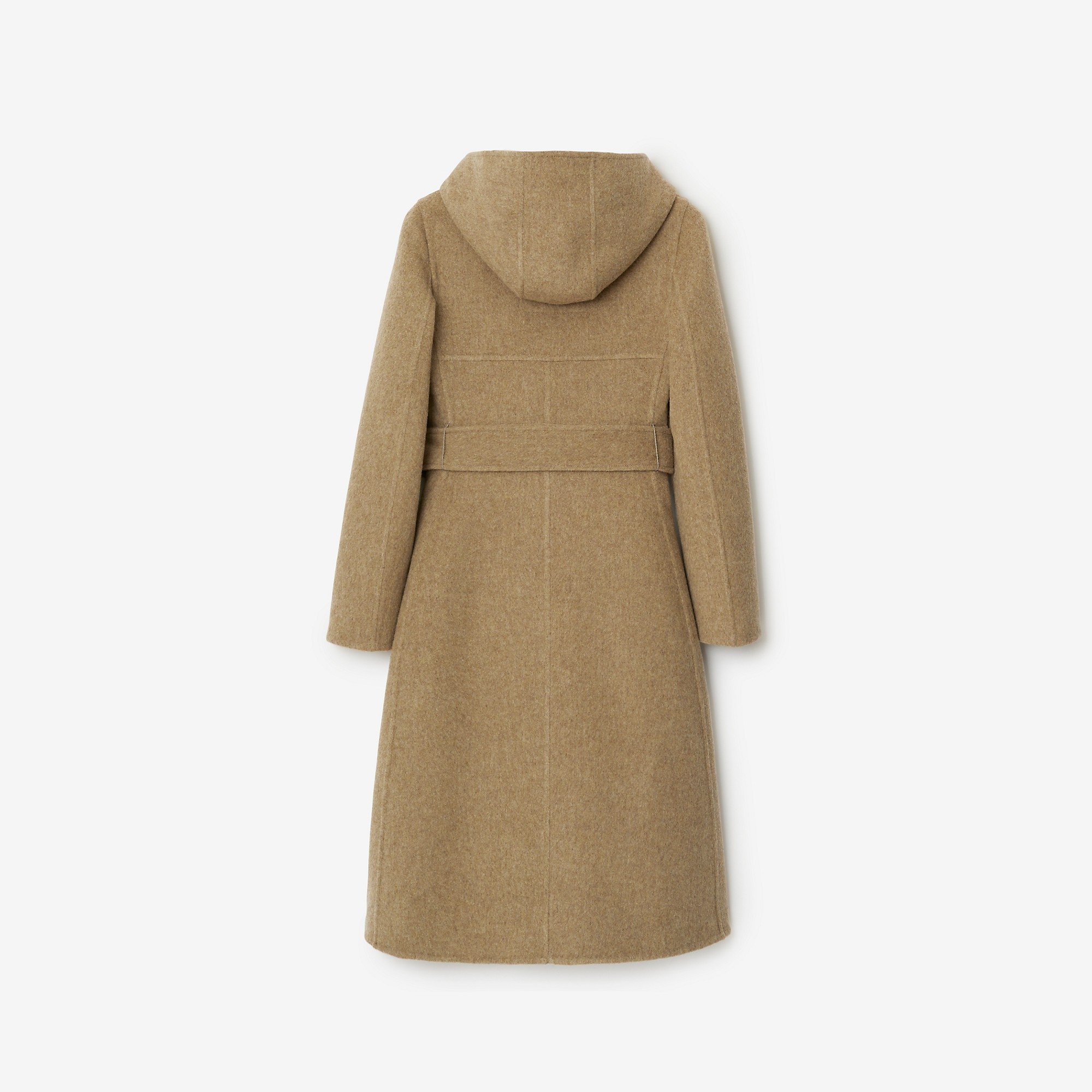 Wool Cashmere Hooded Coat - 5