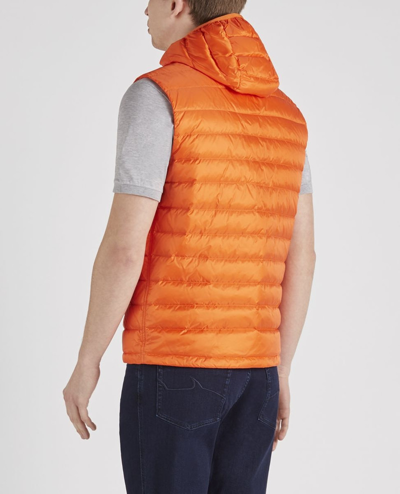 Ultralight down vest with detachable hood 2