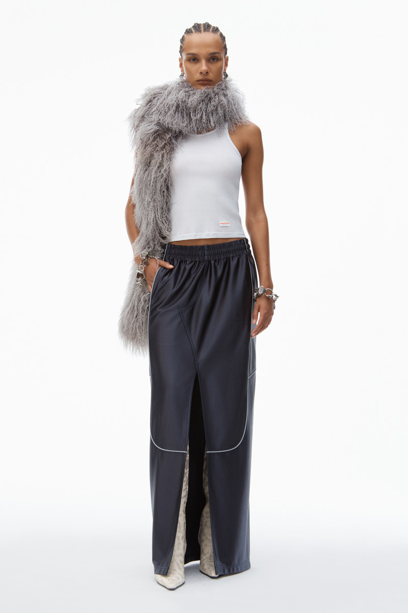 Alexander Wang Deconstructed Tube Skirt in Satin Faille Jersey outlook