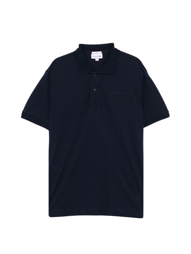 logo-embroidered polo shirt 1