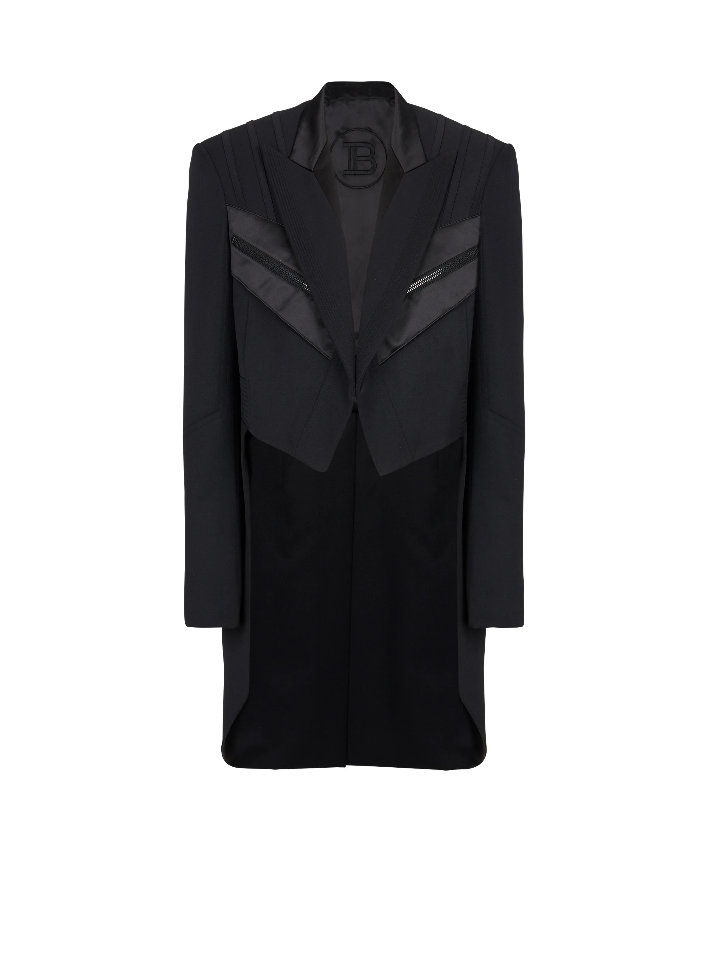 Blazer with satin tailcoat - 1