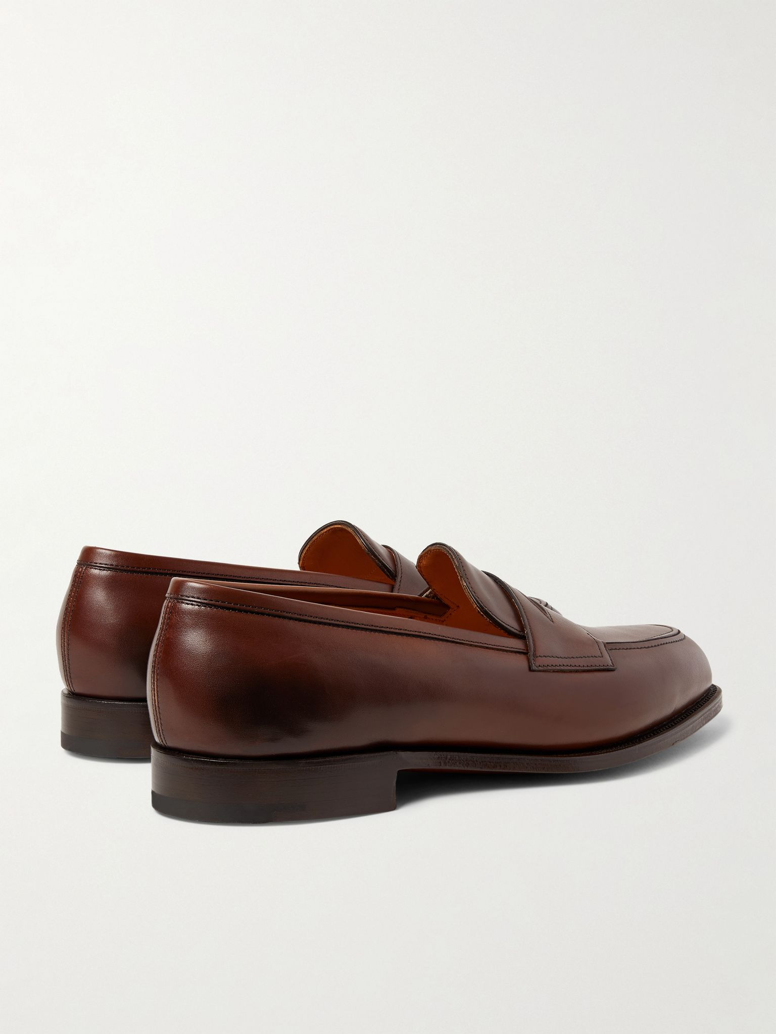 Piccadilly Leather Penny Loafers Brown - 5