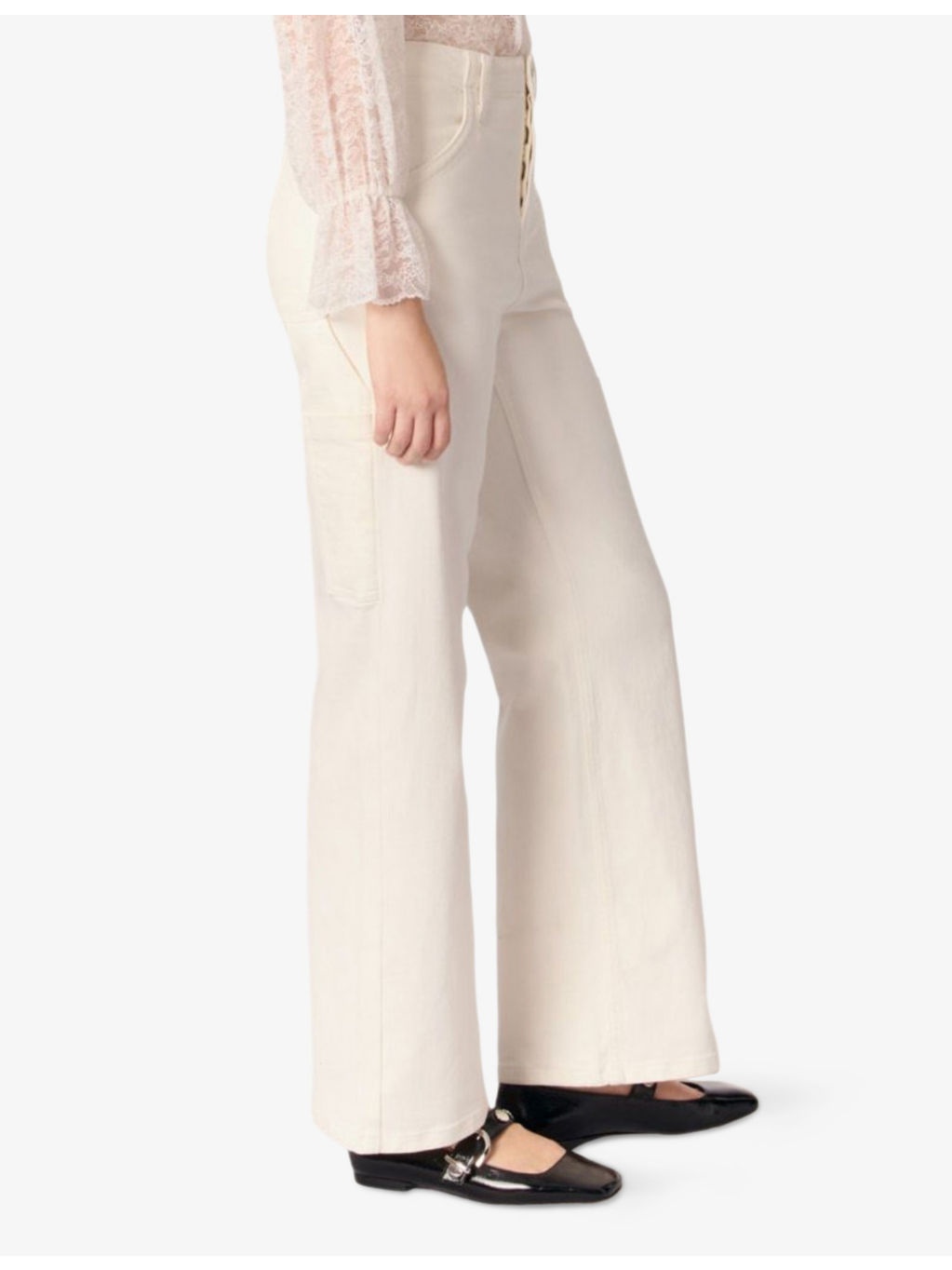 Flared-Leg Mid-Rise Stretch-Denim Jeans - 3