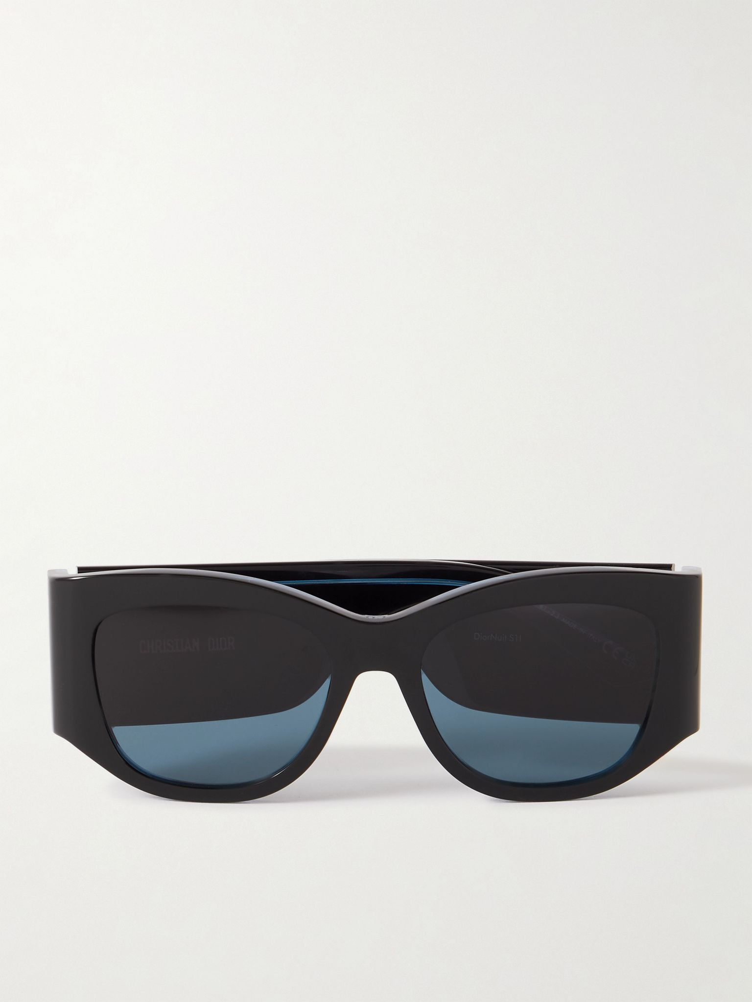 DiorNuit S1I D-frame two-tone acetate sunglasses Black - 1