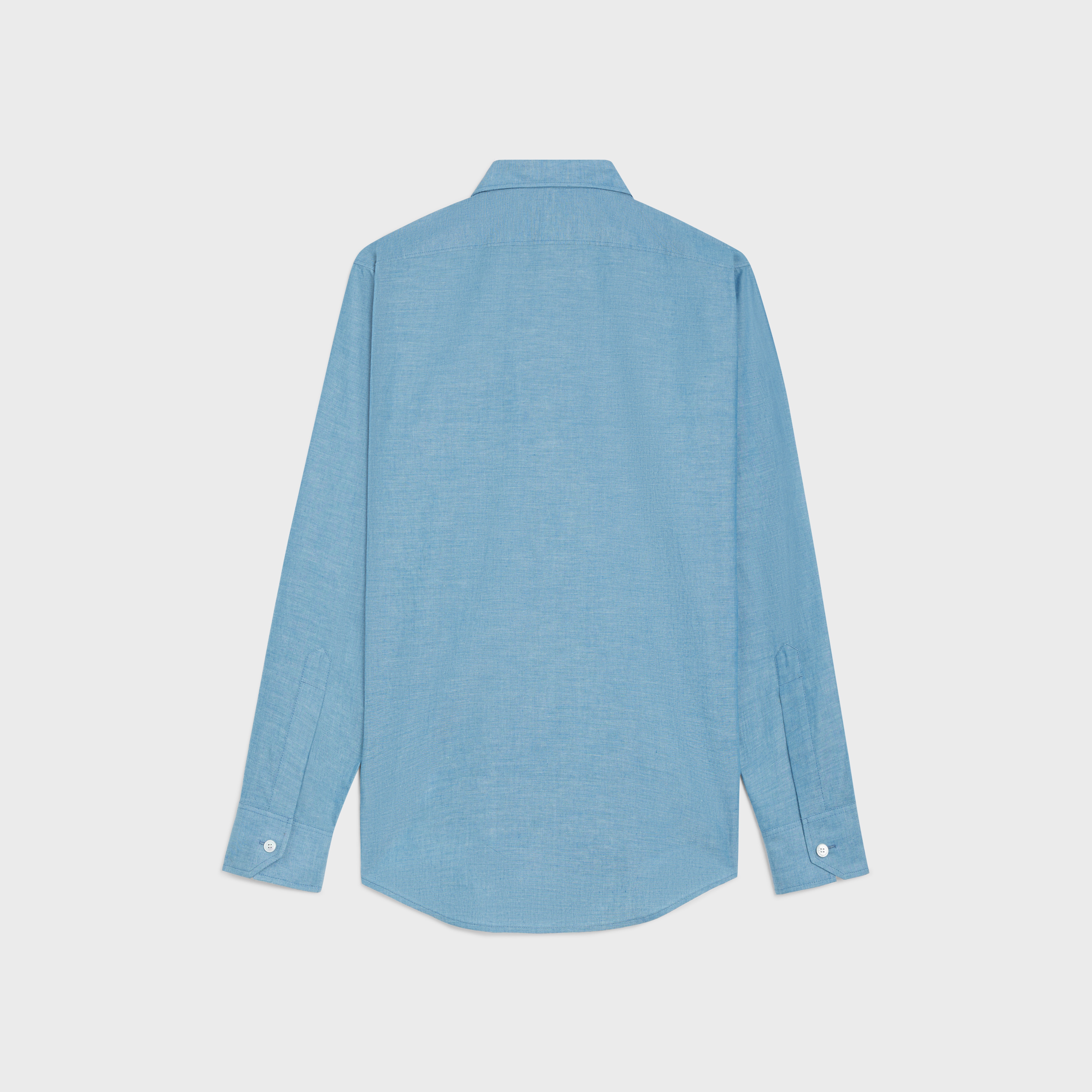 loose carnaby shirt in chambray cotton - 2