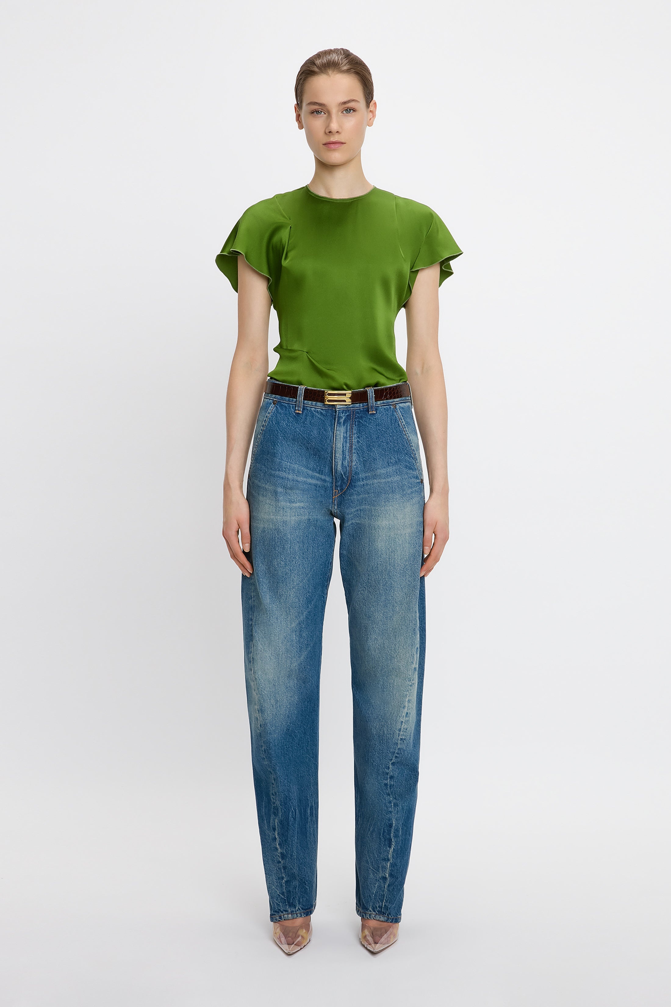 Twisted Slouch Jean In Vintage Wash - 2