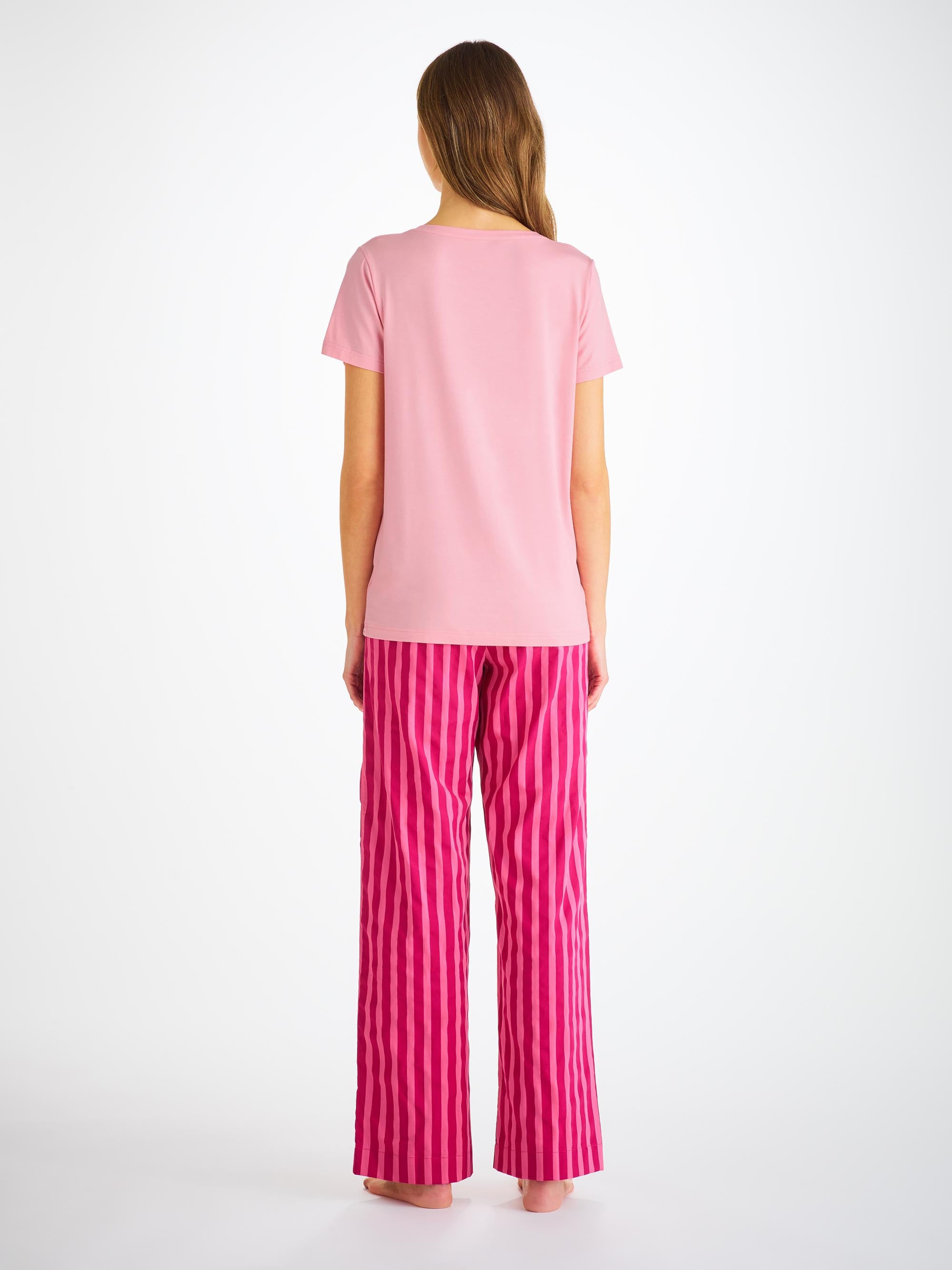 Women's T-Shirt Lara Micro Modal Stretch Ballet Pink - 5
