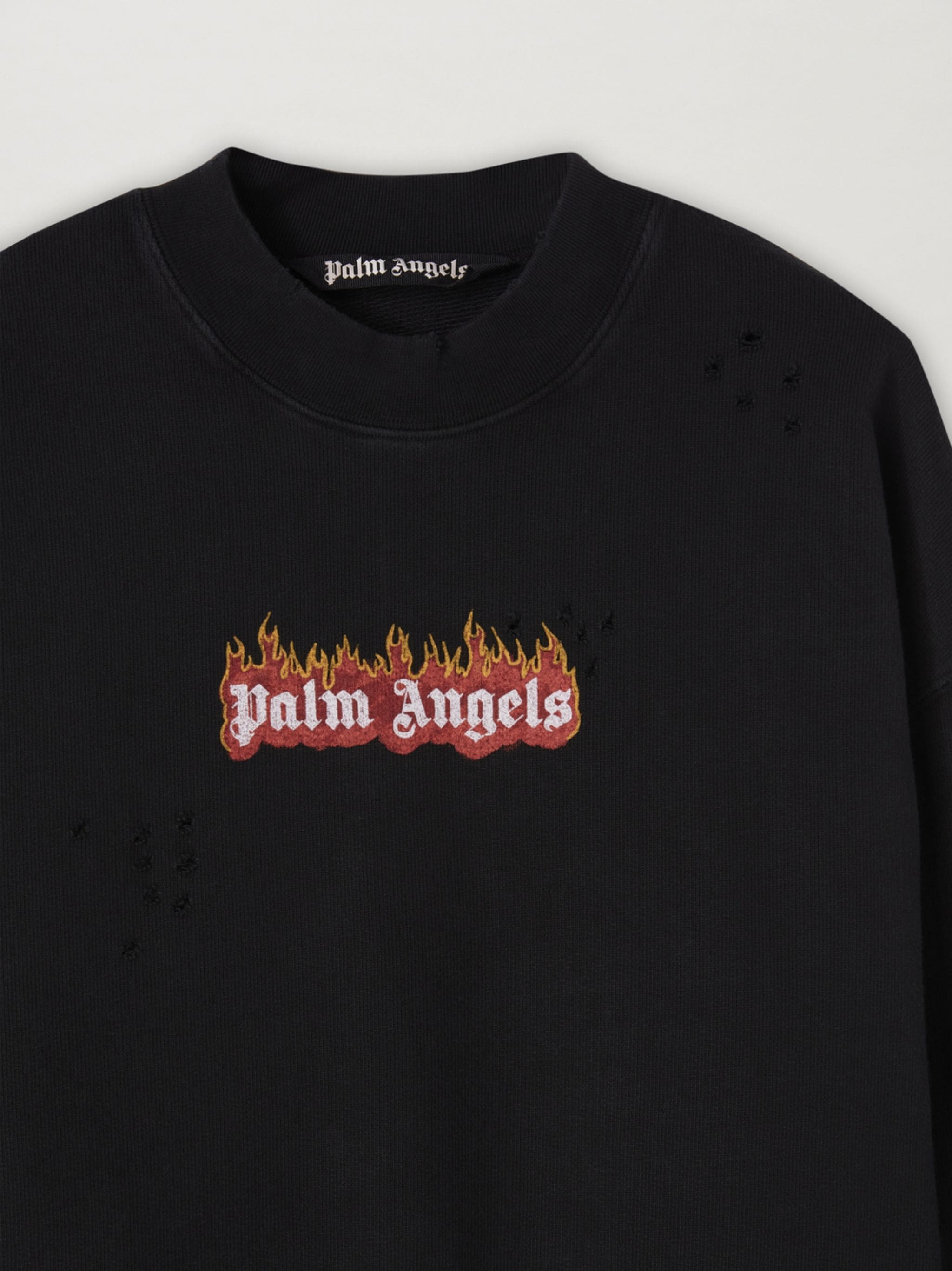 Burning Logo-print distressed sweatshirt - 3