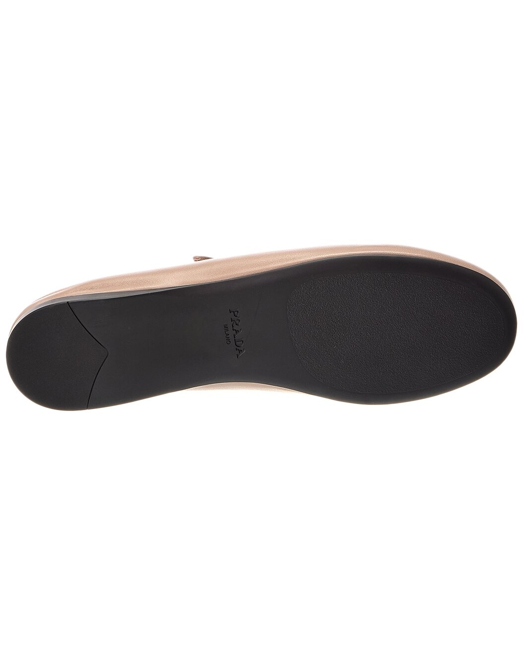 Prada Logo Leather Flat - 4