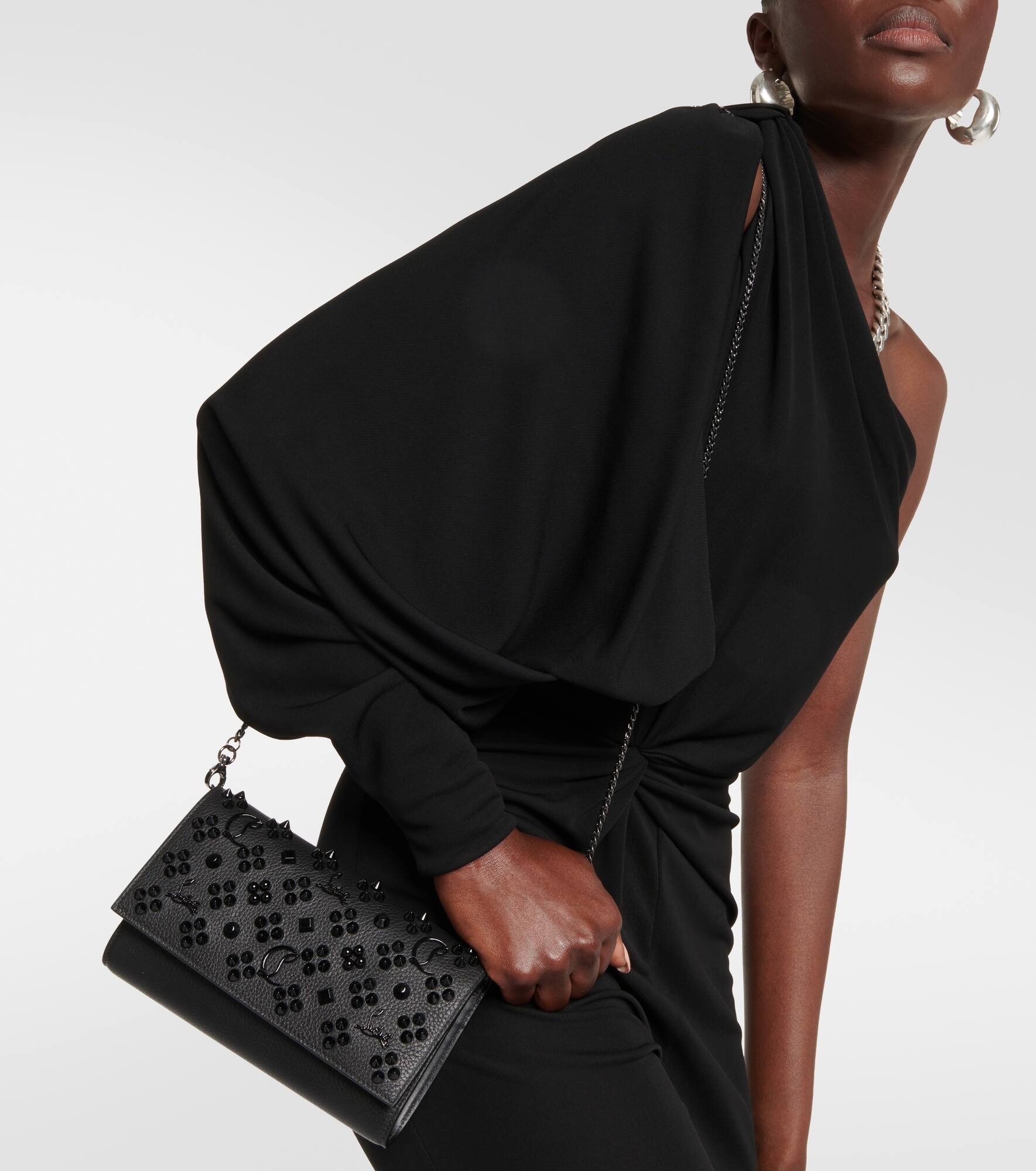 Paloma embellished leather clutch - 2