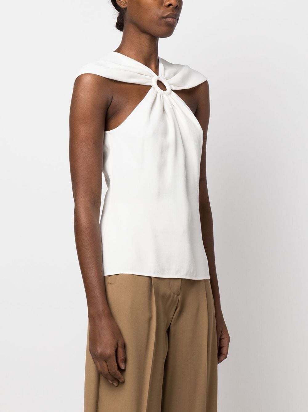ring-hardware cold-shoulder T-shirt - 3