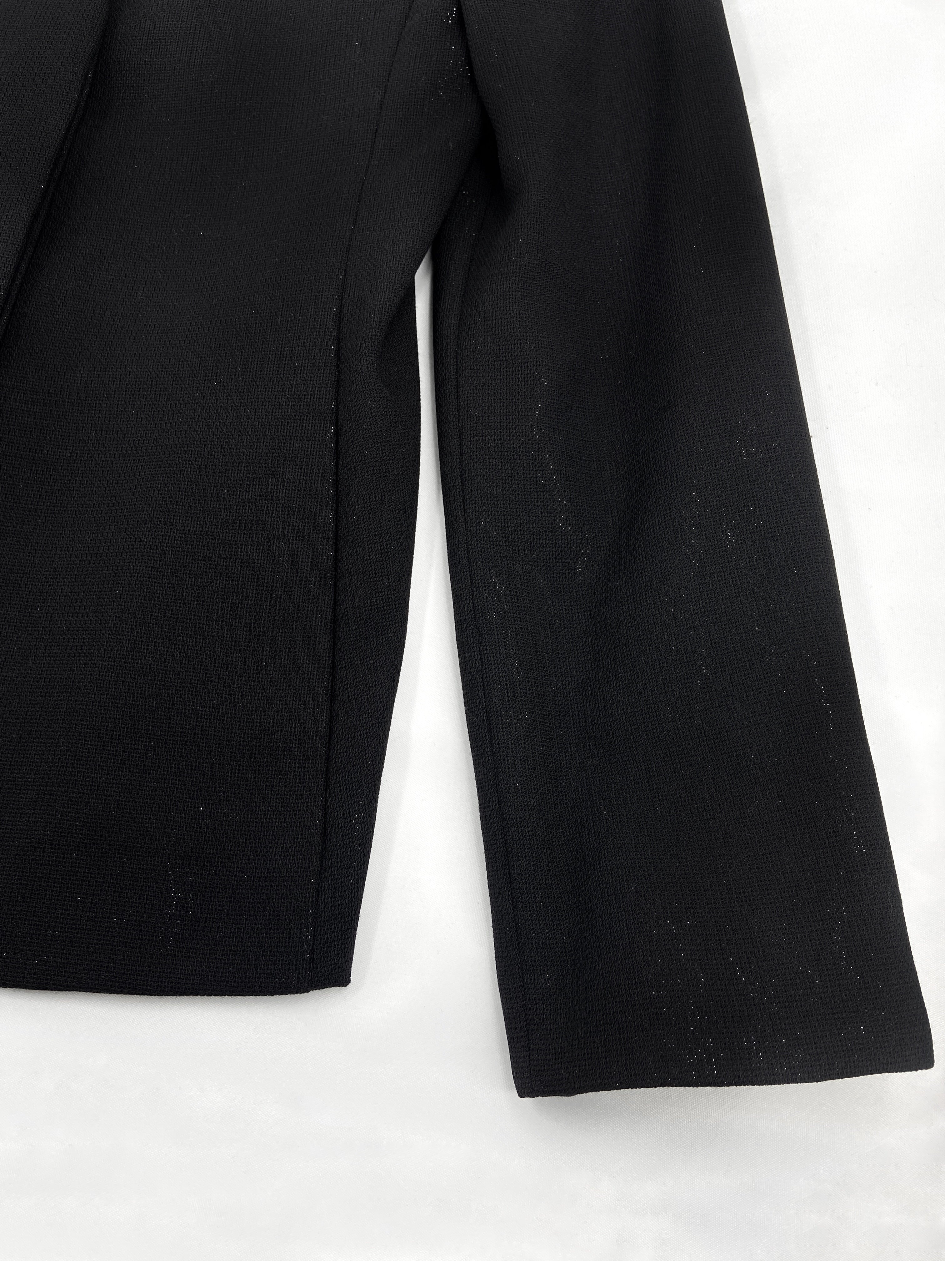 Gianni Versace 90s Glitter Silver Lining Blazer Jacket Skirt Set - 14