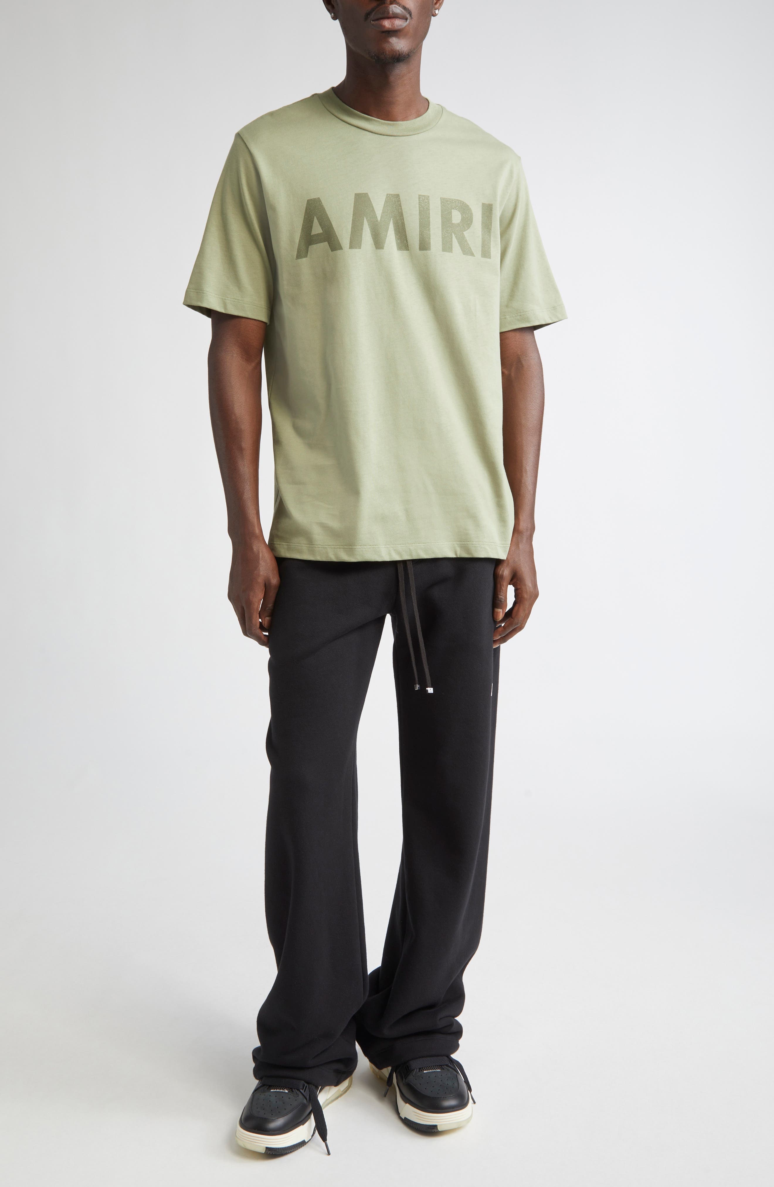 AMIRI Stencil Logo Graphic T-Shirt in Olive at Nordstrom - 2