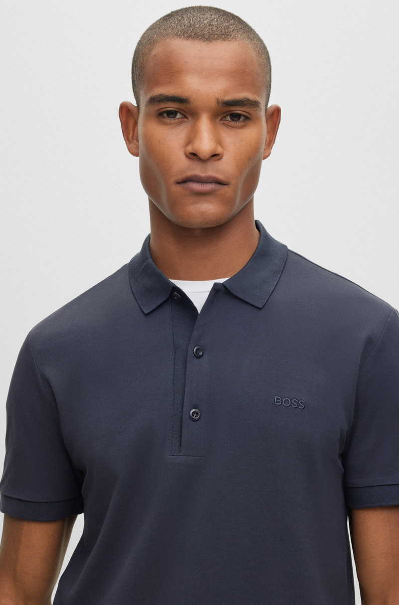 COTTON-PIQUÉ SLIM-FIT POLO SHIRT WITH LOGO DETAILS 3
