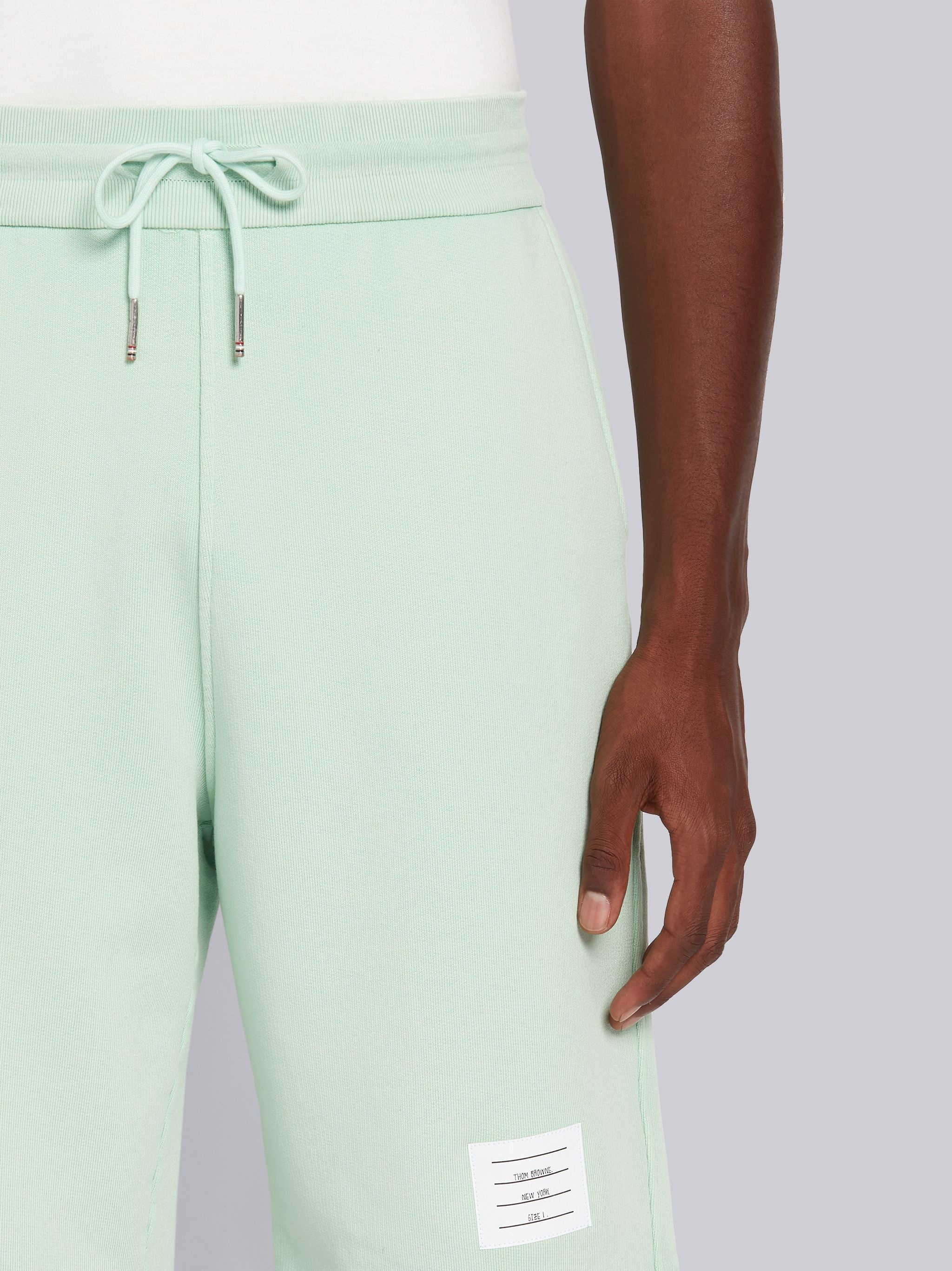 Light Green Classic Loopback Garment Dyed Sweat Shorts - 5