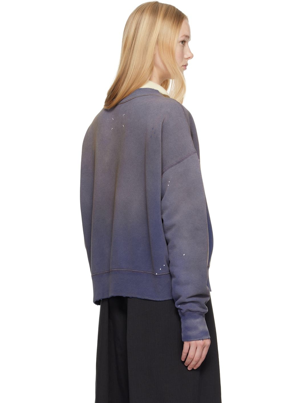 Blue Graffiti Logo Sweatshirt - 3