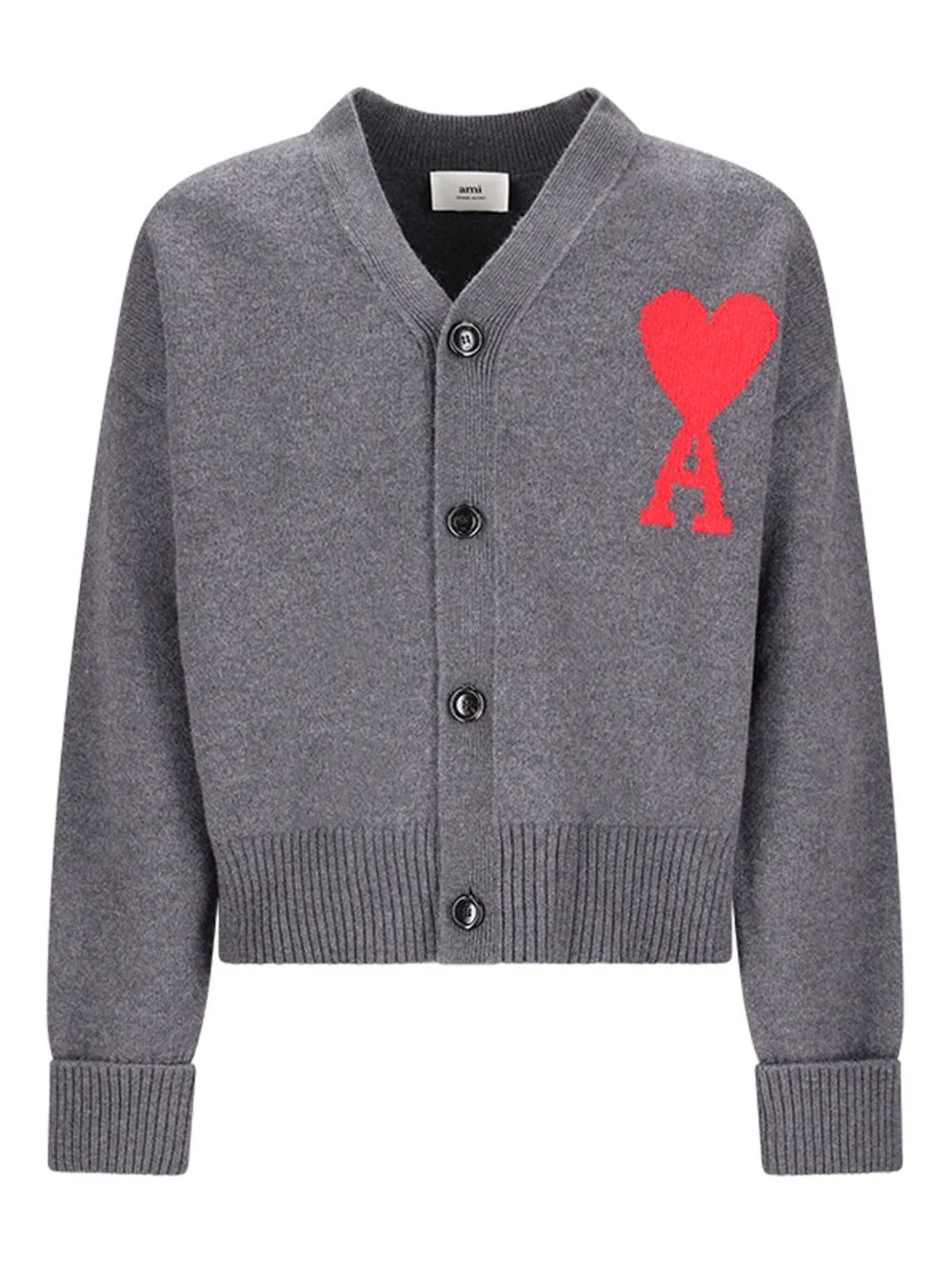 logo button cardigan - 1