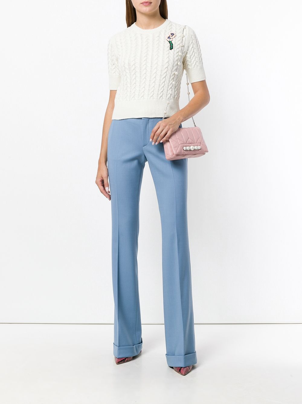bootcut tailored trousers - 2