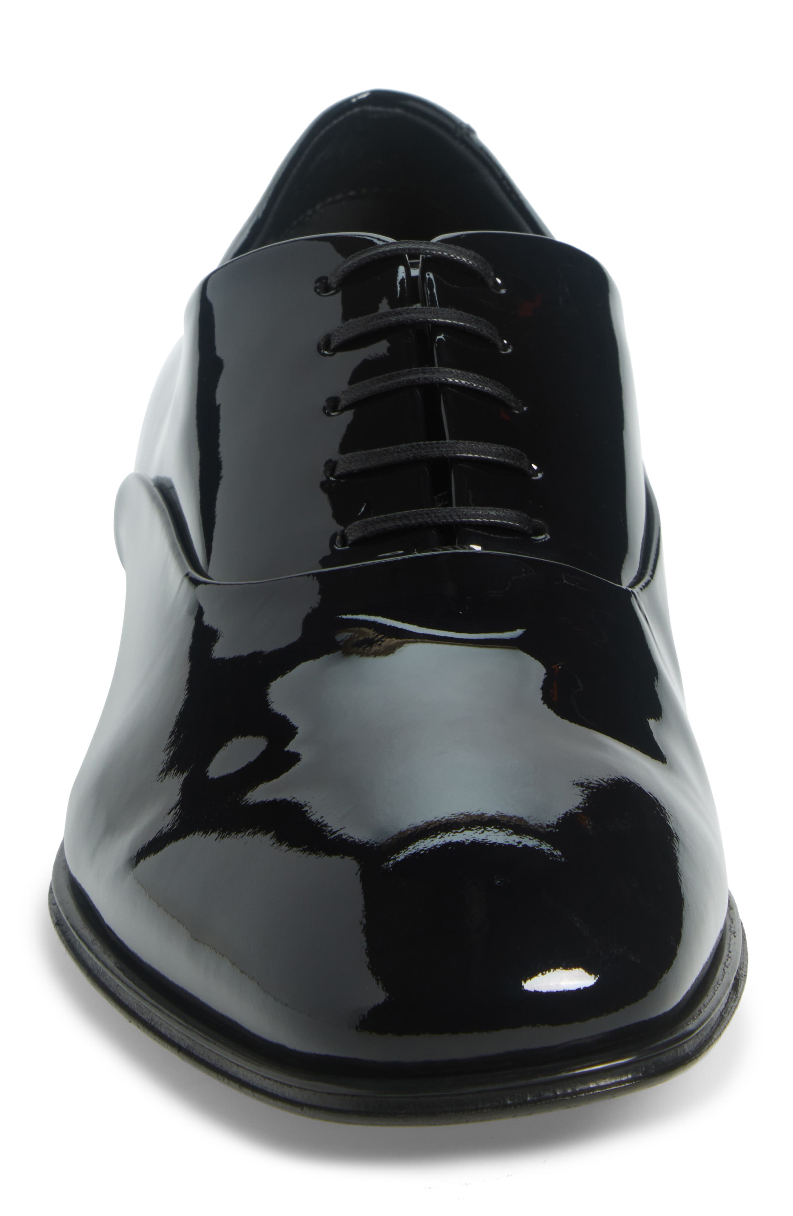 FERRAGAMO Denzel Tuxedo Shoe in Nero at Nordstrom - 4