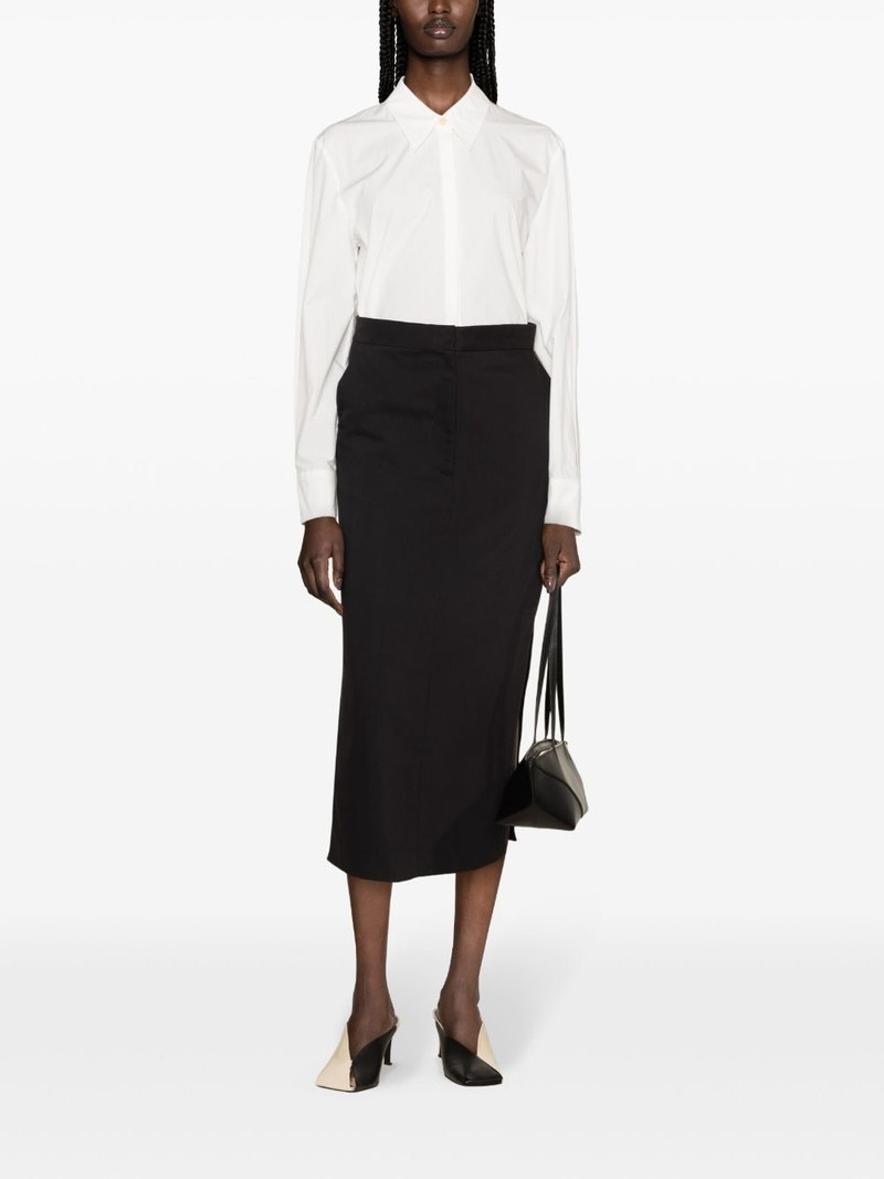 KHAITE pointed-collar cotton shirt outlook