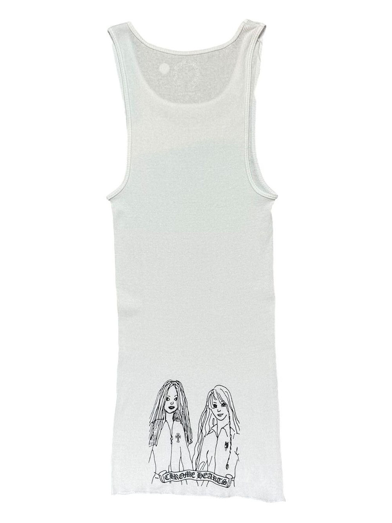 Chrome Hearts graphic tank top outlook