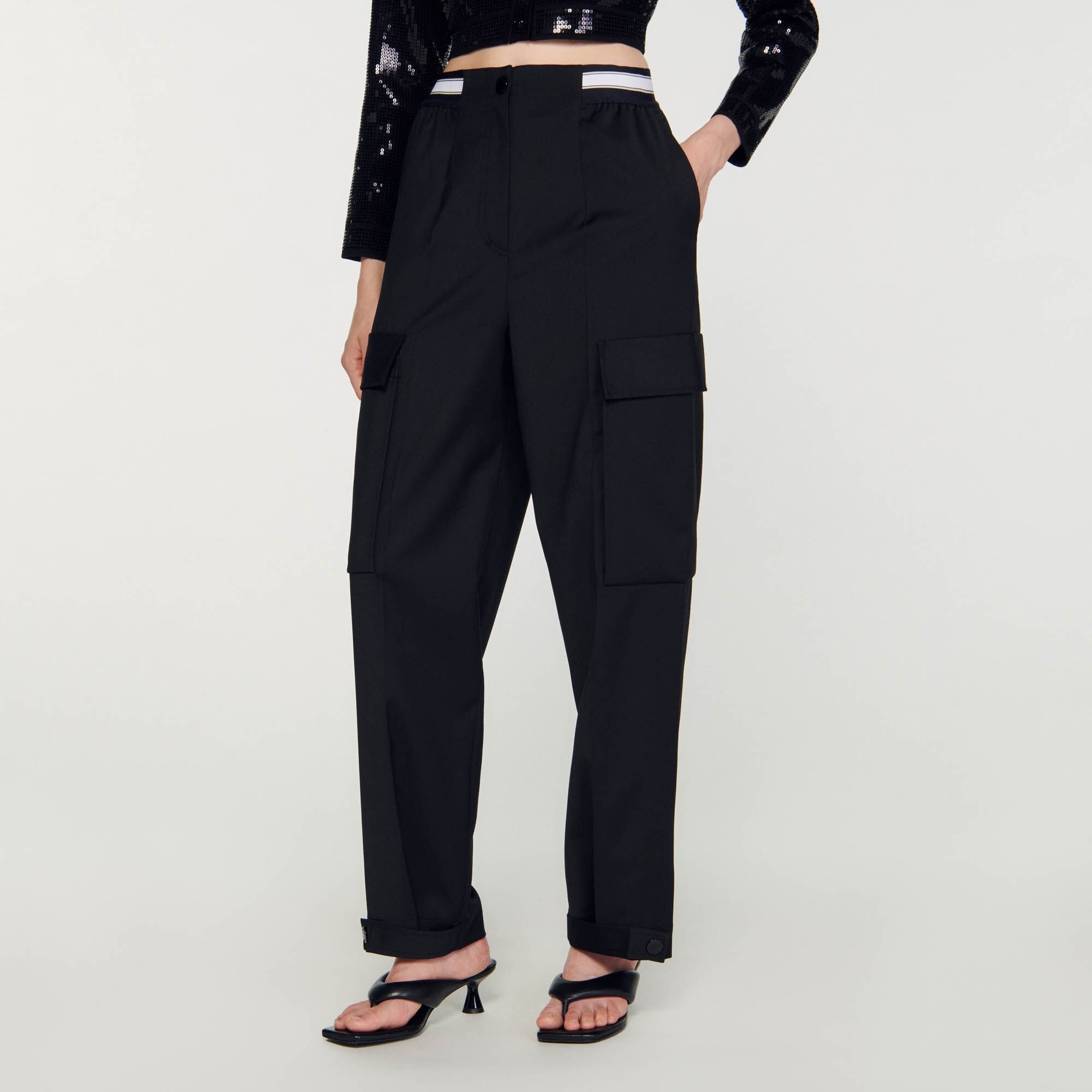 WIDE-LEG CARGO PANTS - 5