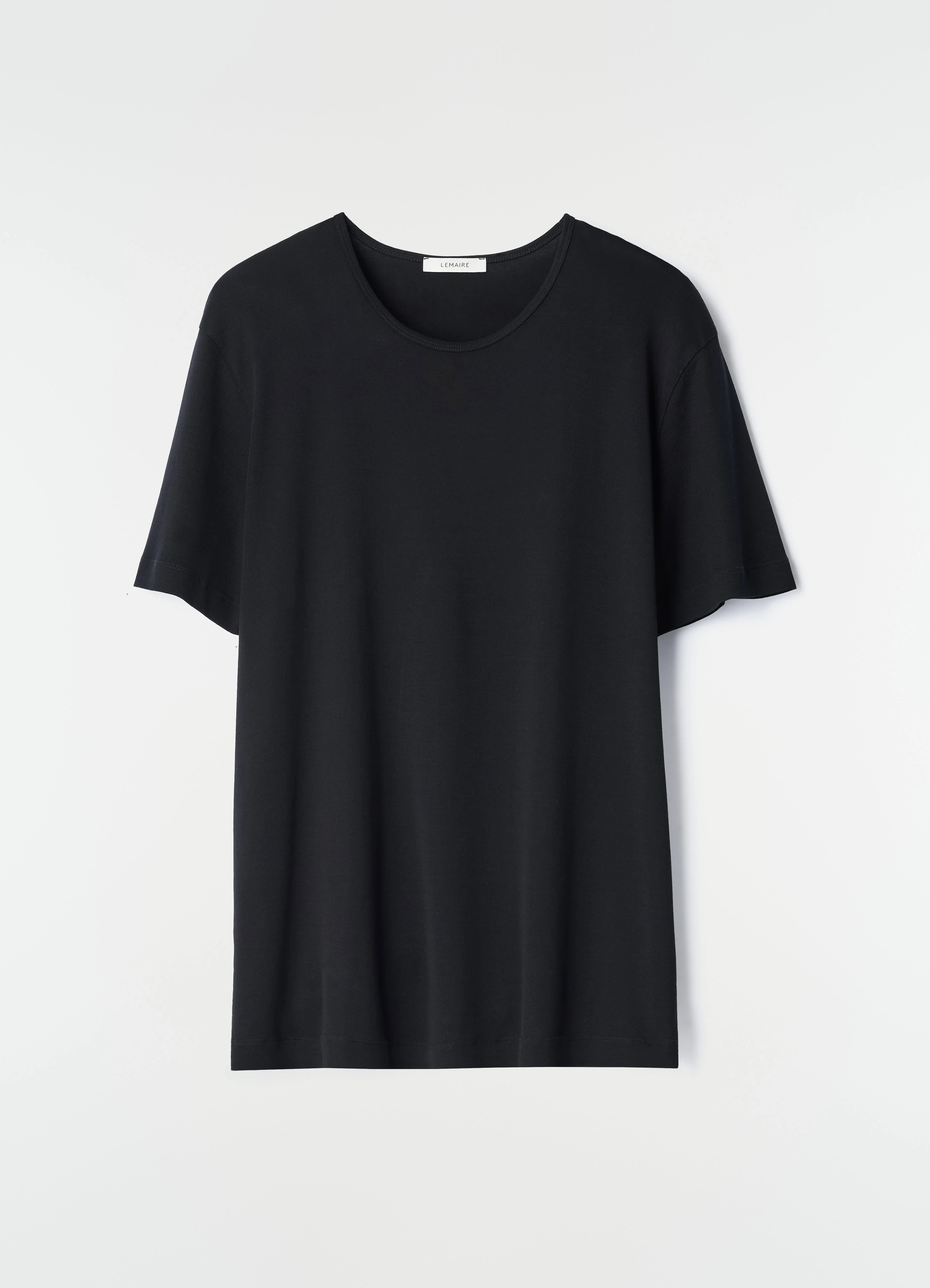 SCOOP-NECK T-SHIRT IN RIBBED JERSEY - 1
