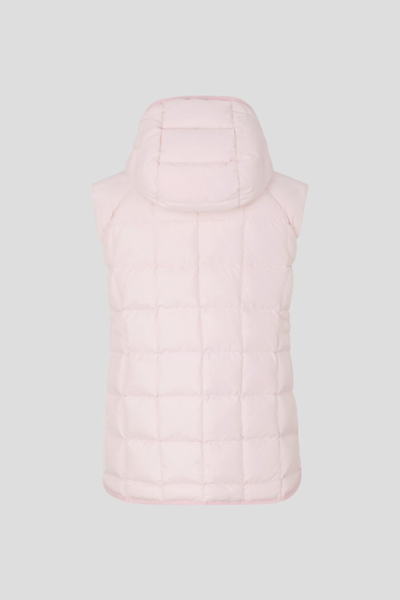 Lene Lightweight down waistcoat in Pink 7
