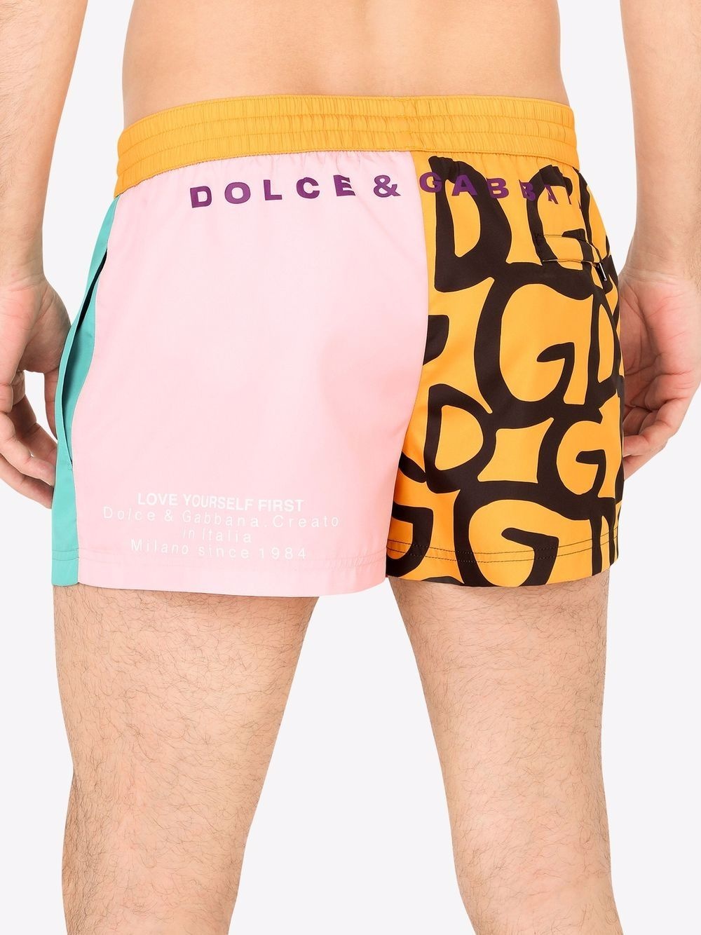 colour-block swim shorts - 3