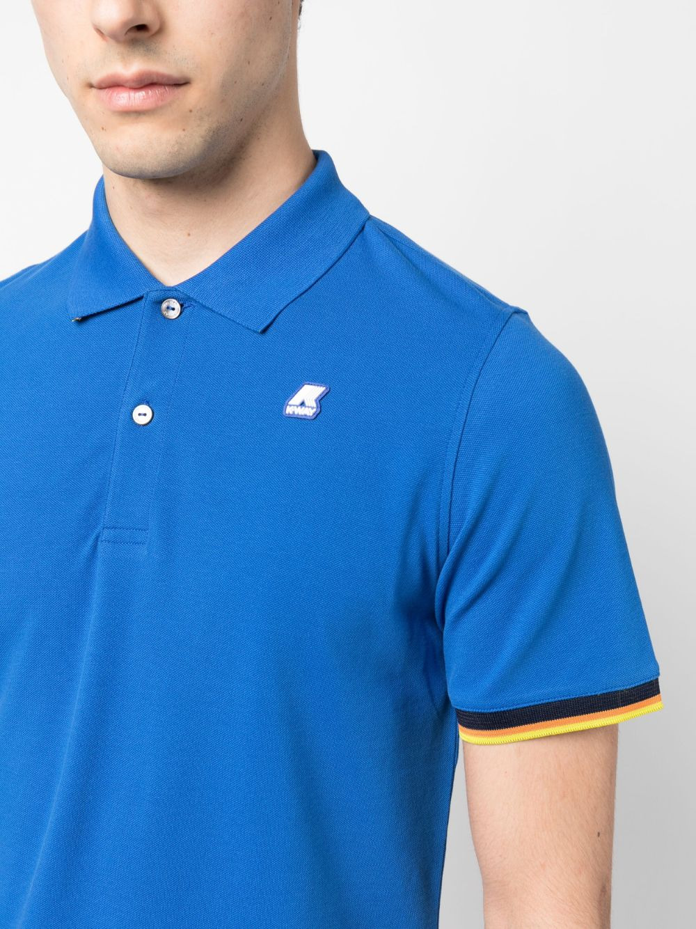 logo patch polo shirt - 5