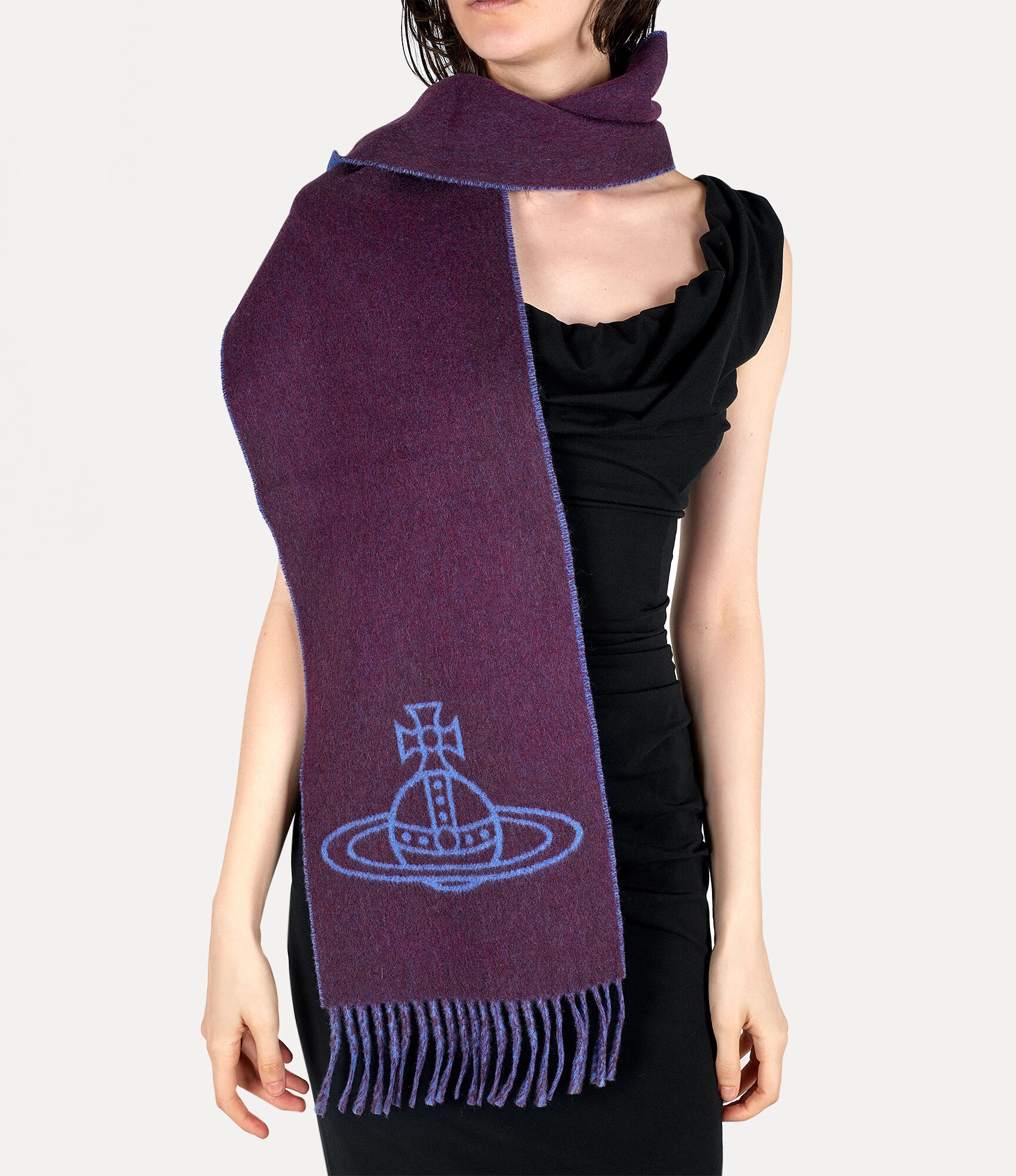TWO SIDE SINGLE ORB SCARF - 2