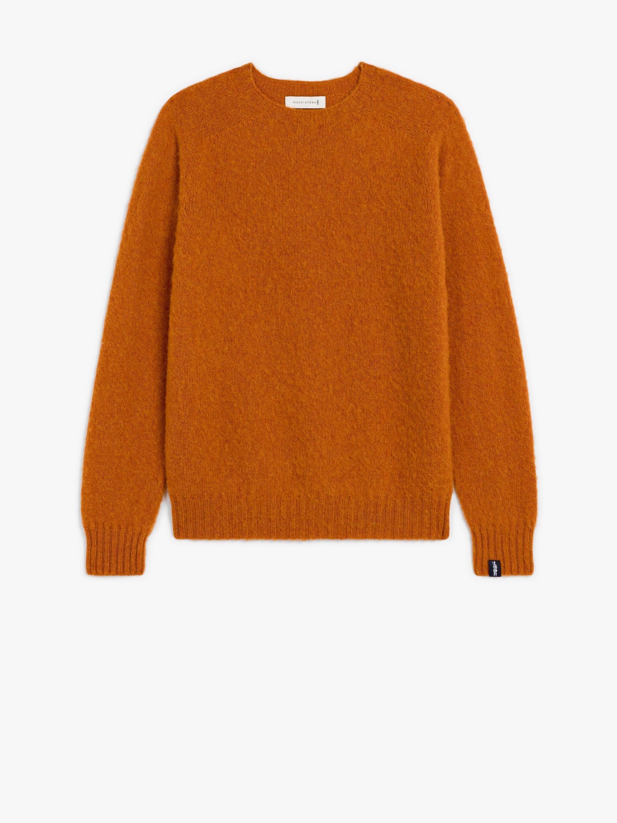 HUTCHINS BURNT ORANGE WOOL CREWNECK SWEATER - 1