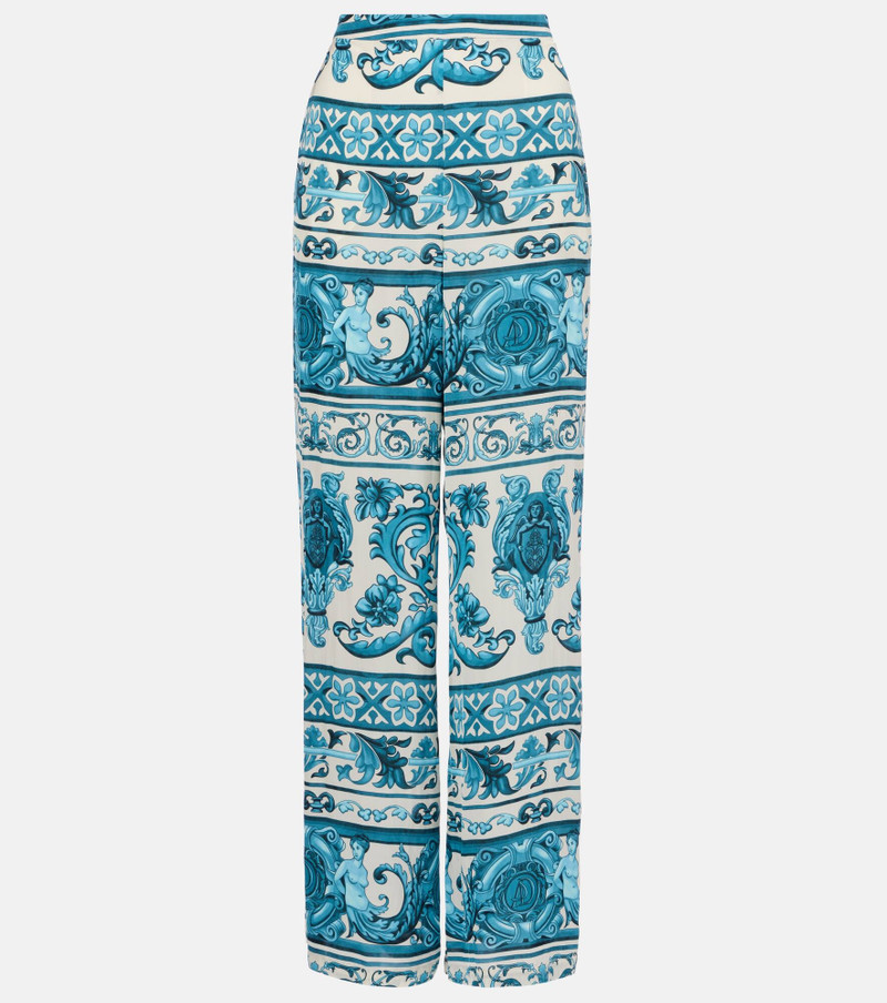 Printed wide-leg pants 1