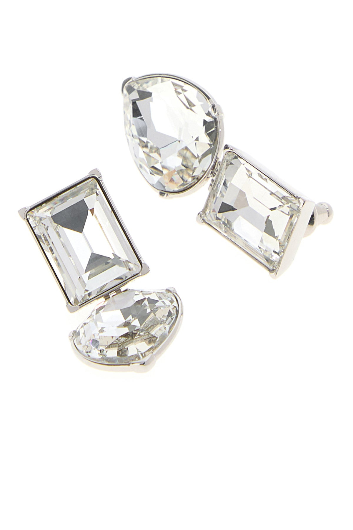 Silver metal Cocktail earrings - 2