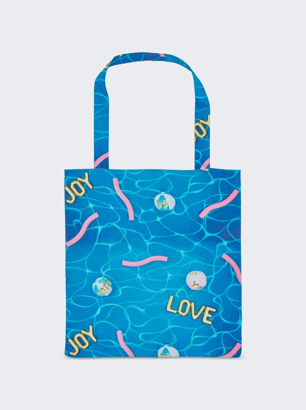 Balade Printed Tote Swim Fabric Blue - 2